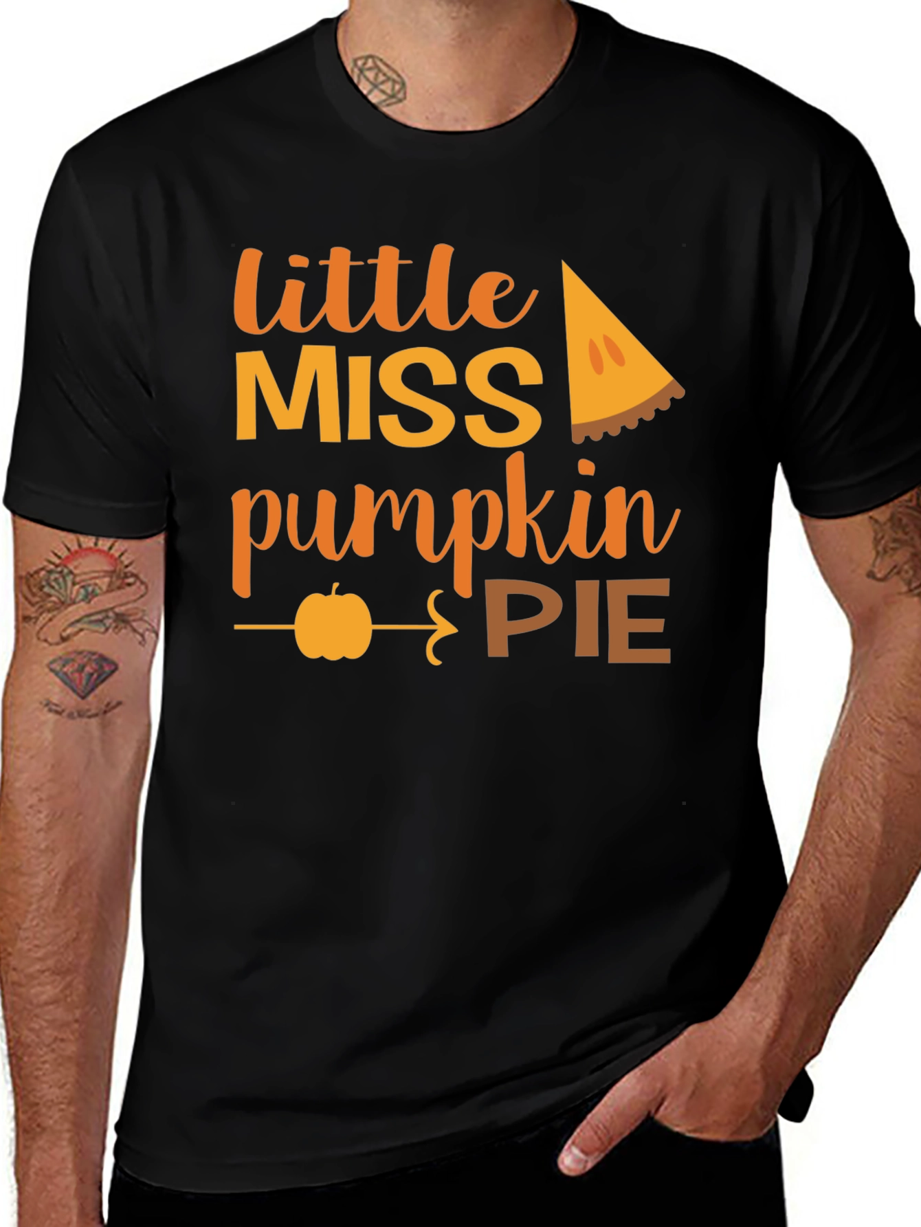 Variant 21 of Little Miss Pumpkin Pie T-Shirt - Fall Apparel
