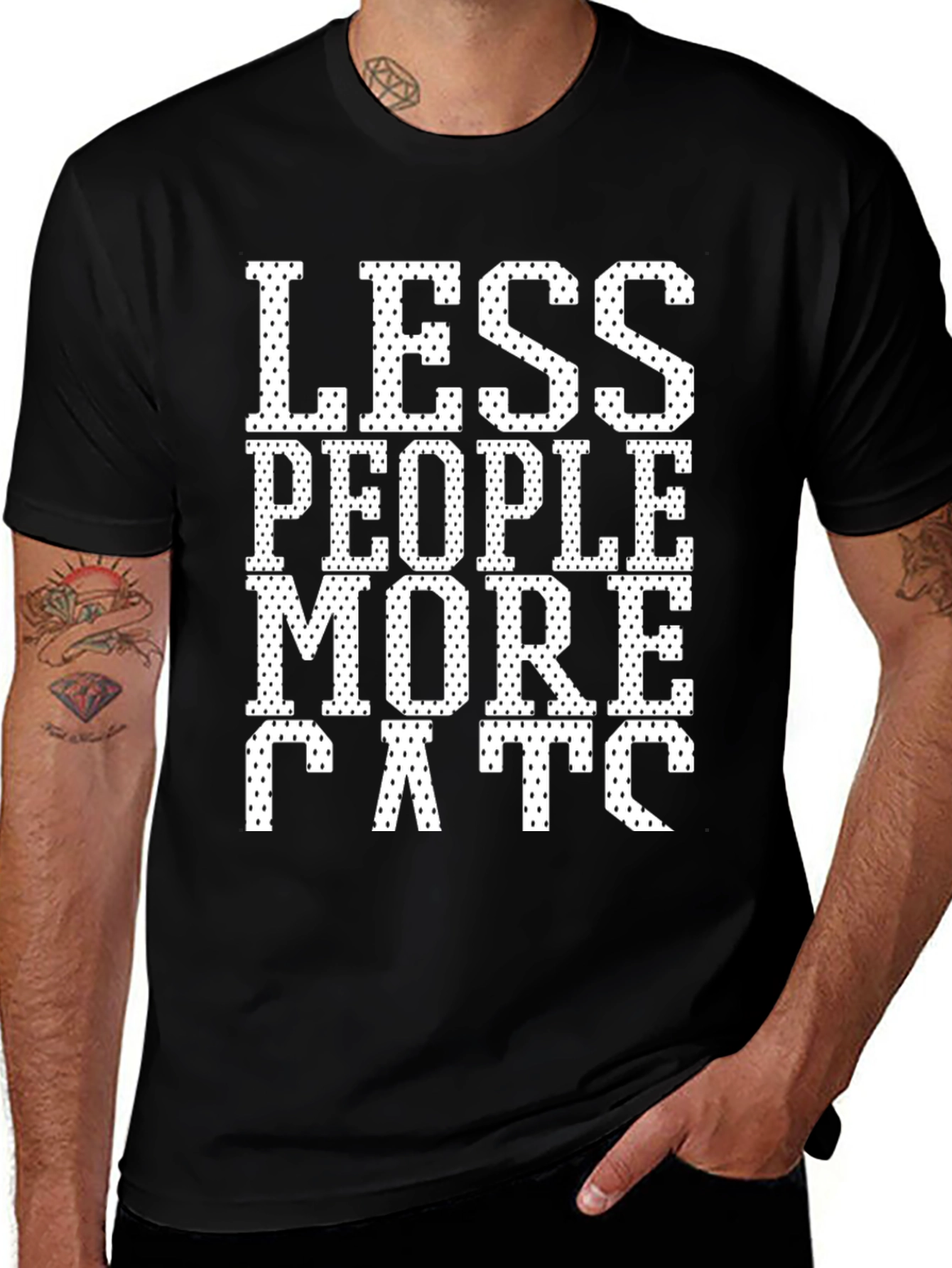 Variant 28 of Less People More Cats Graphic Tee