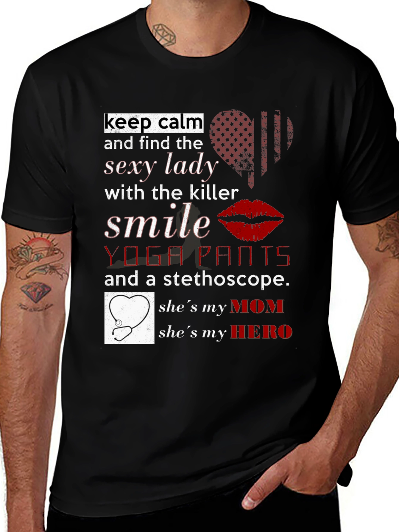 Sexy Lady Mom Hero T-Shirt