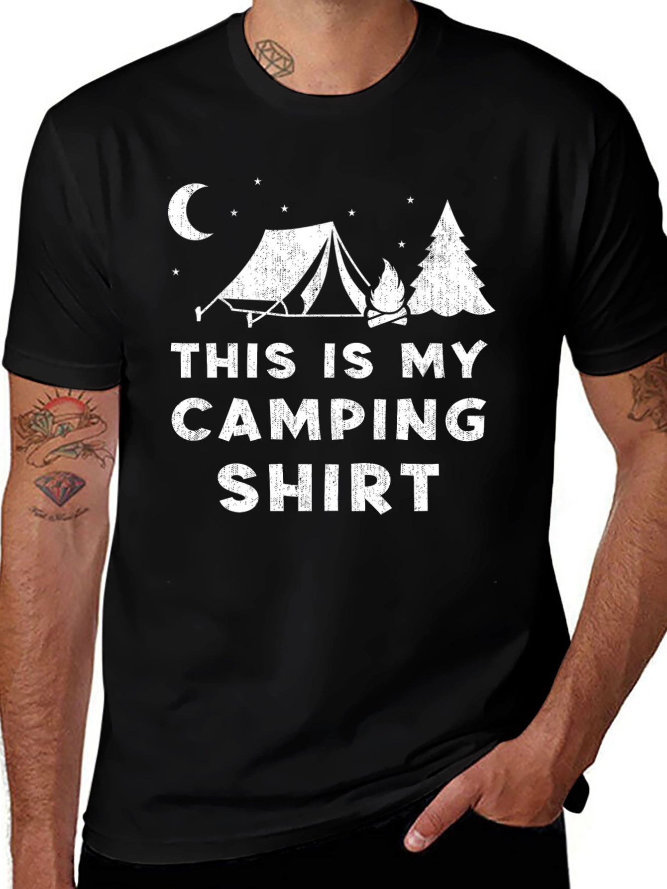Camping Shirt: This Is My Camping Shirt Black Tee
