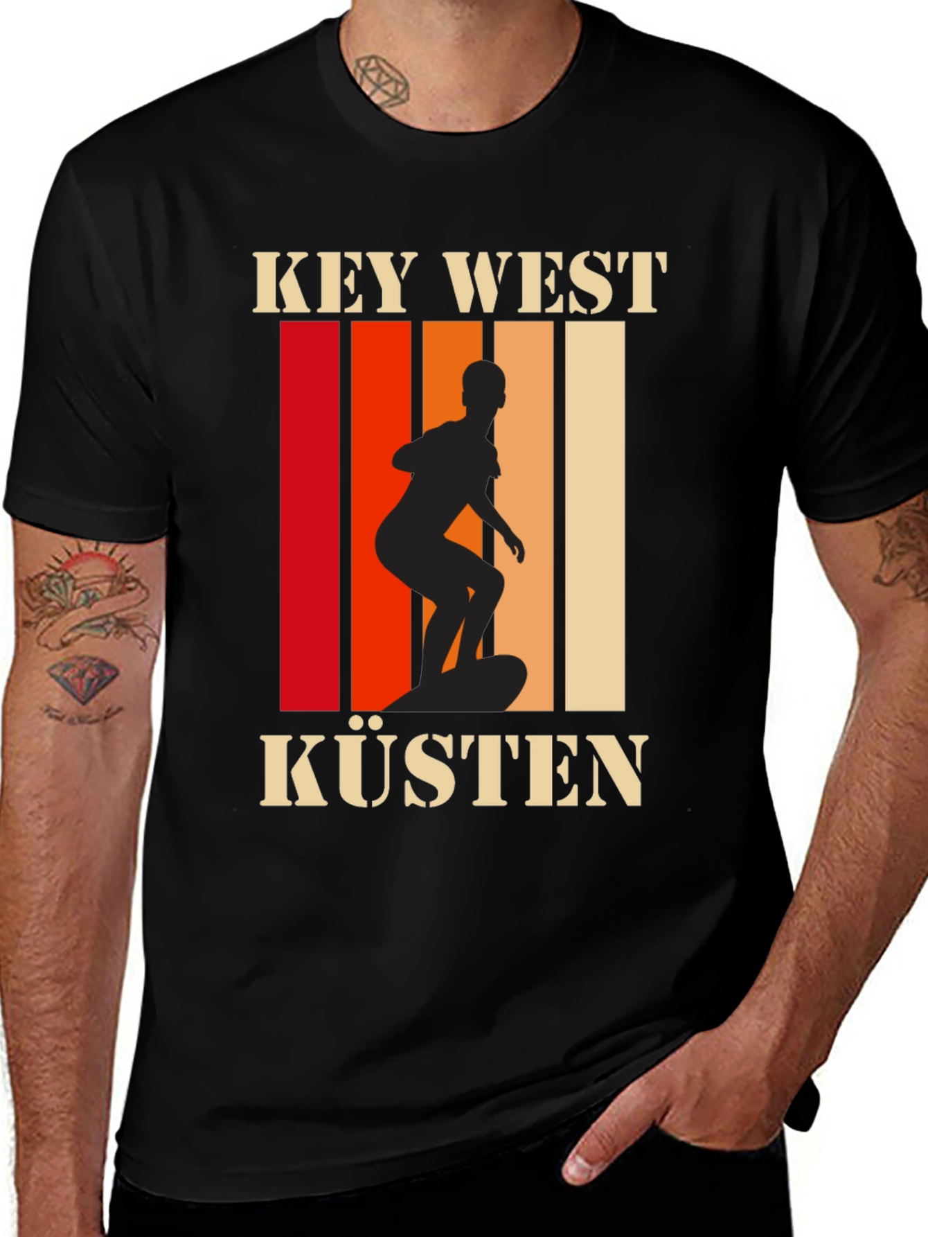 Key West Küsten Surfer Graphic Tee - Unisex
