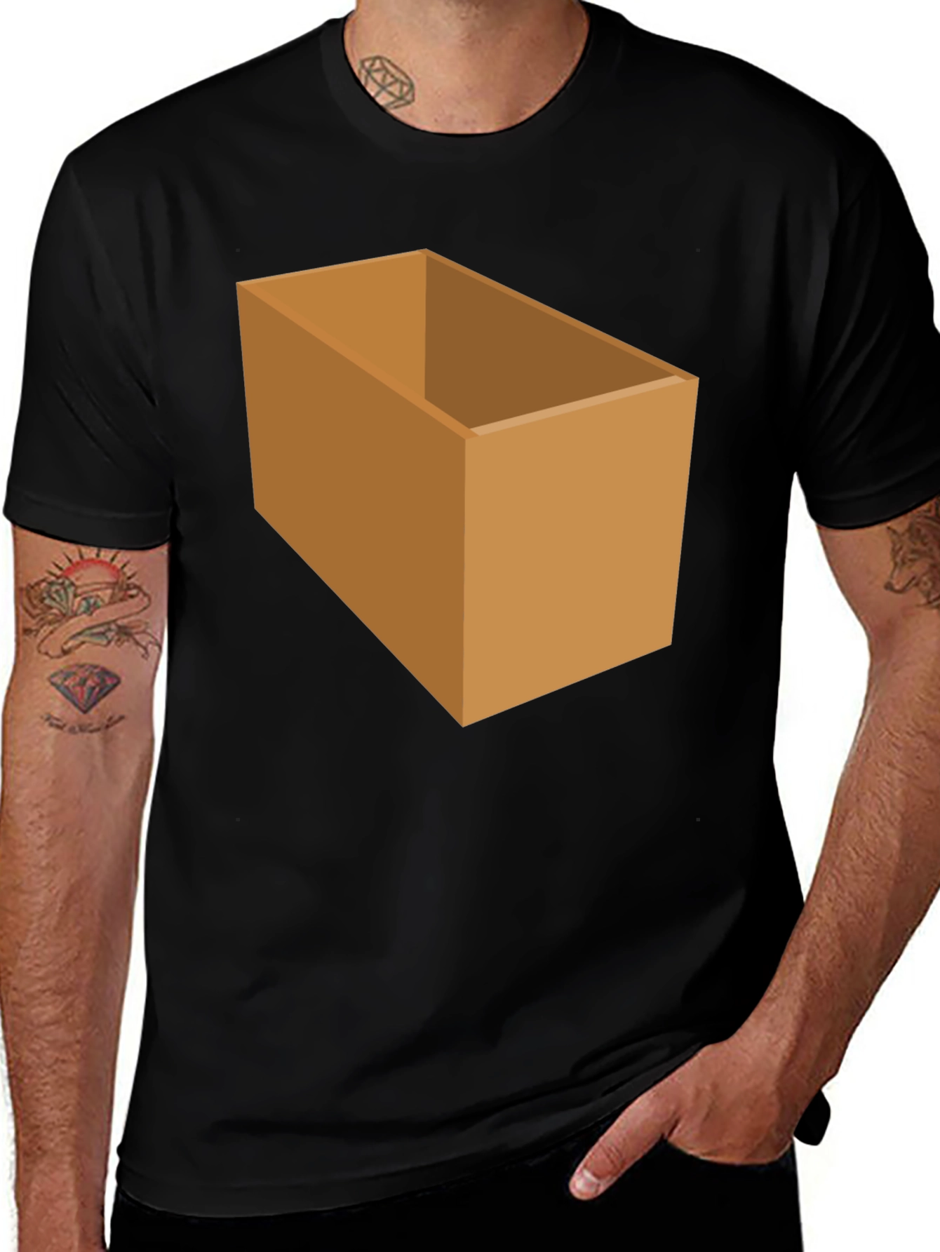 Variant 16 of Box Graphic T-Shirt - Novelty Design