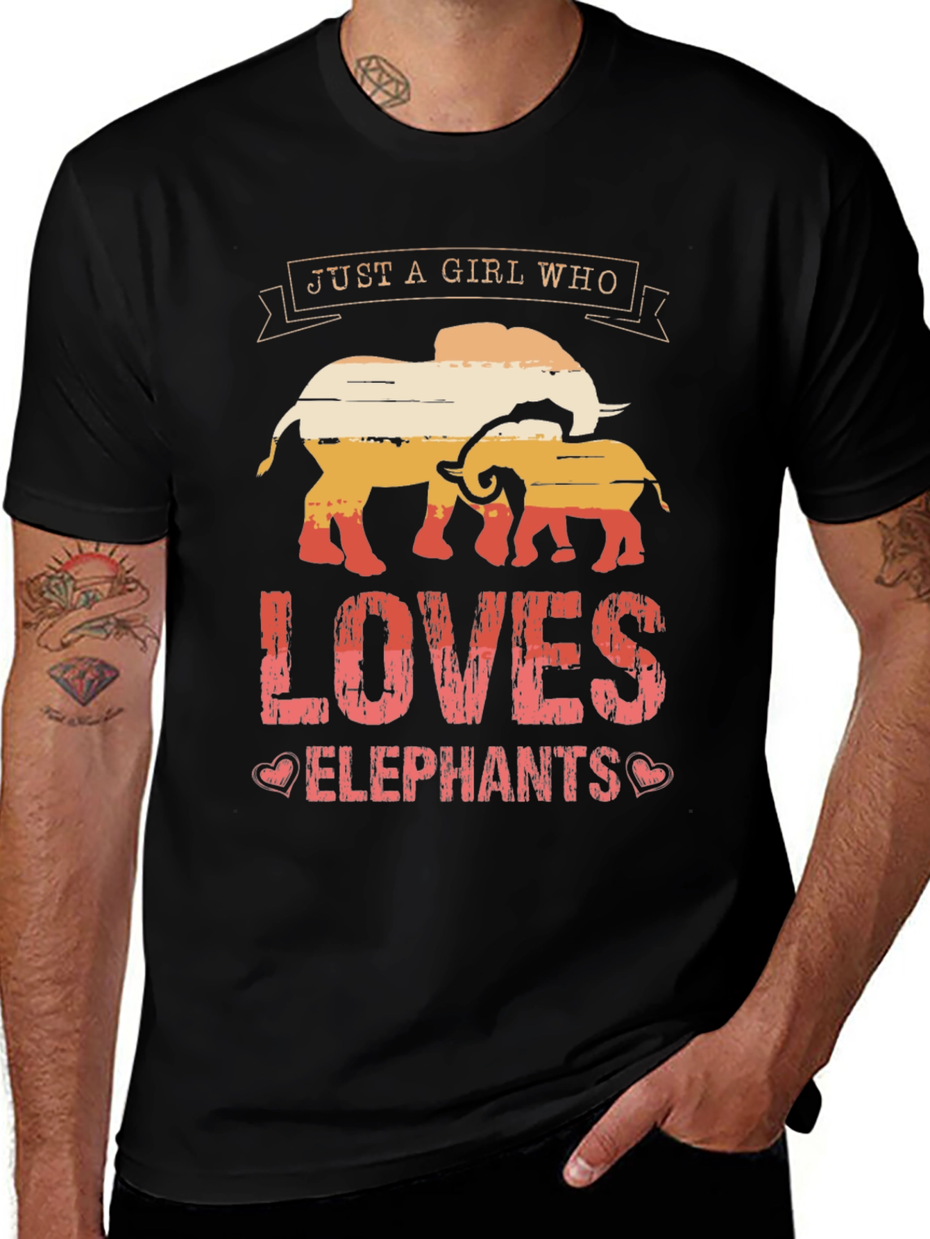 Variant 6 of Elephant Lover T-Shirt - Just a Girl Who Loves Elephants