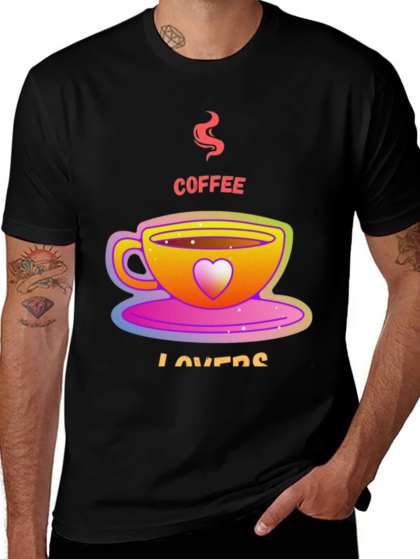 Variant 4 of Coffee Lovers Graphic Tee