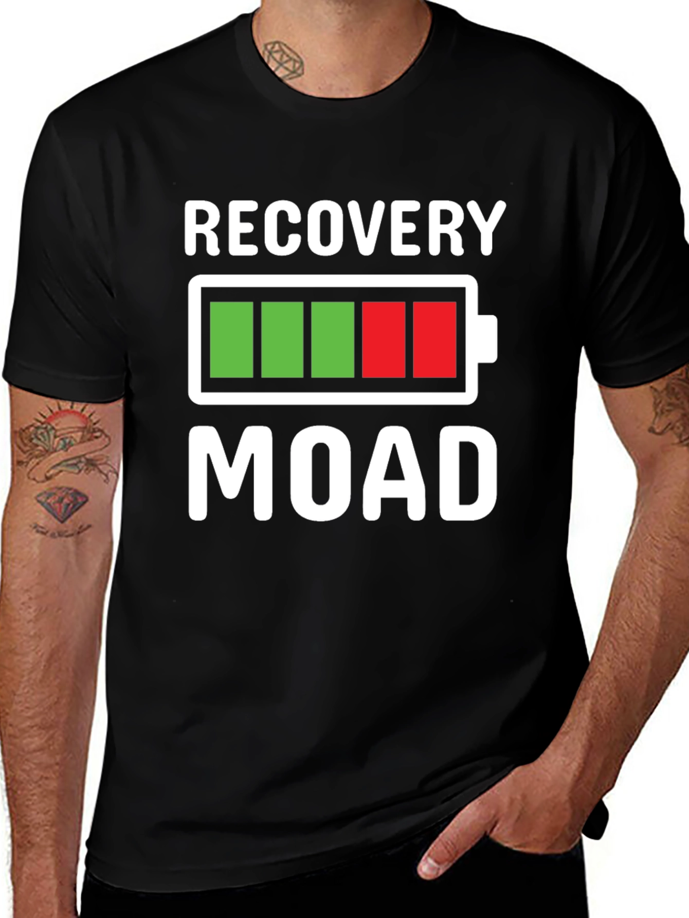 Variant 28 of Recovery Mode T-Shirt - Battery Graphic Tee