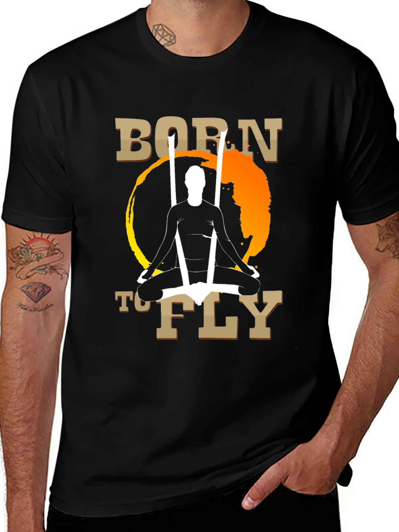 Variant 17 of Born to Fly Graphic Tee - Stylish Casual Comfort