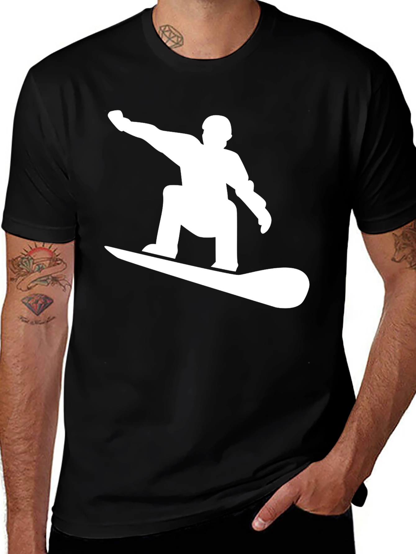 Variant 17 of Snowboarder Graphic Tee - Ride in Style!
