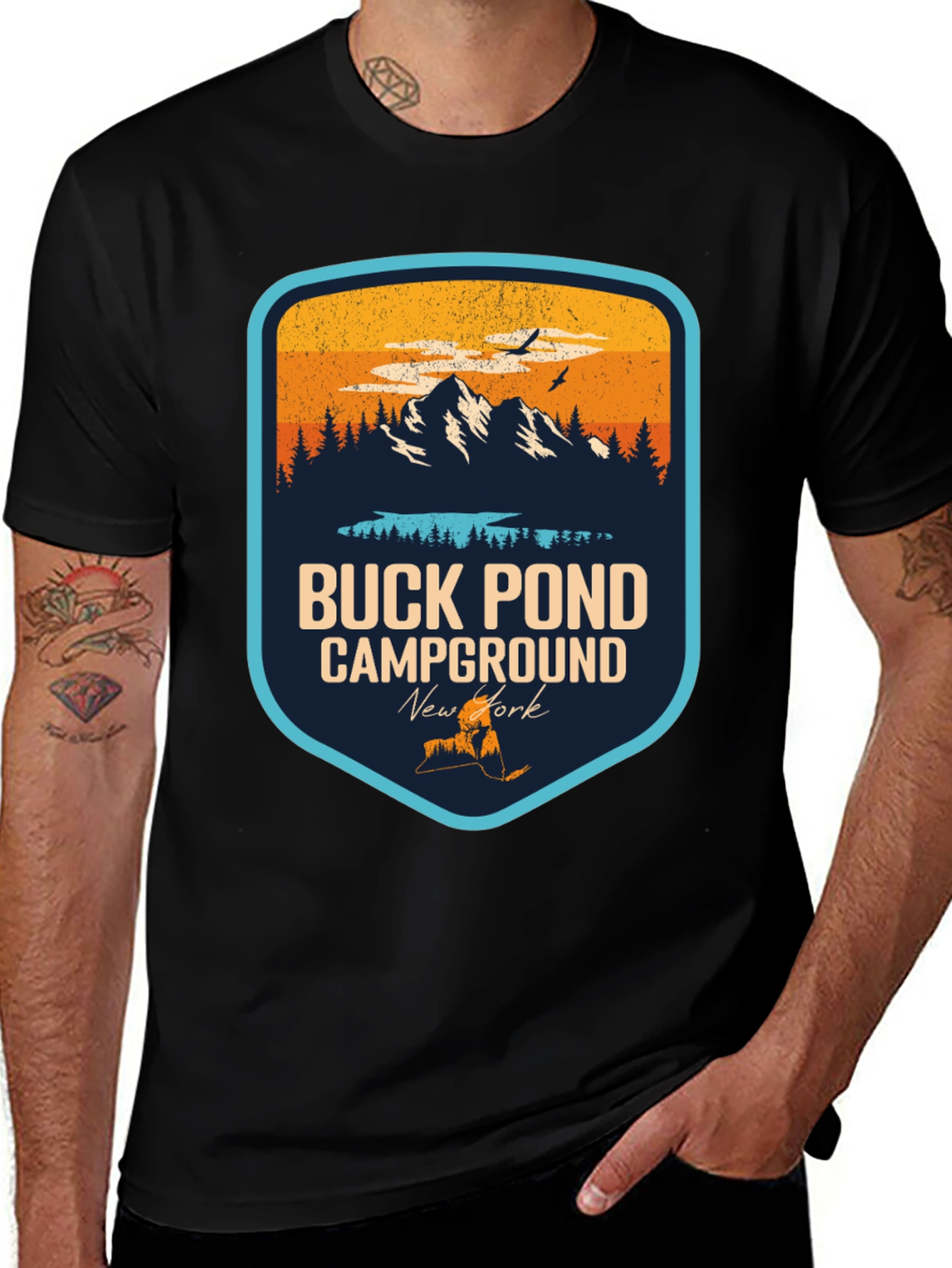 Buck Pond Campground T-Shirt - New York Souvenir