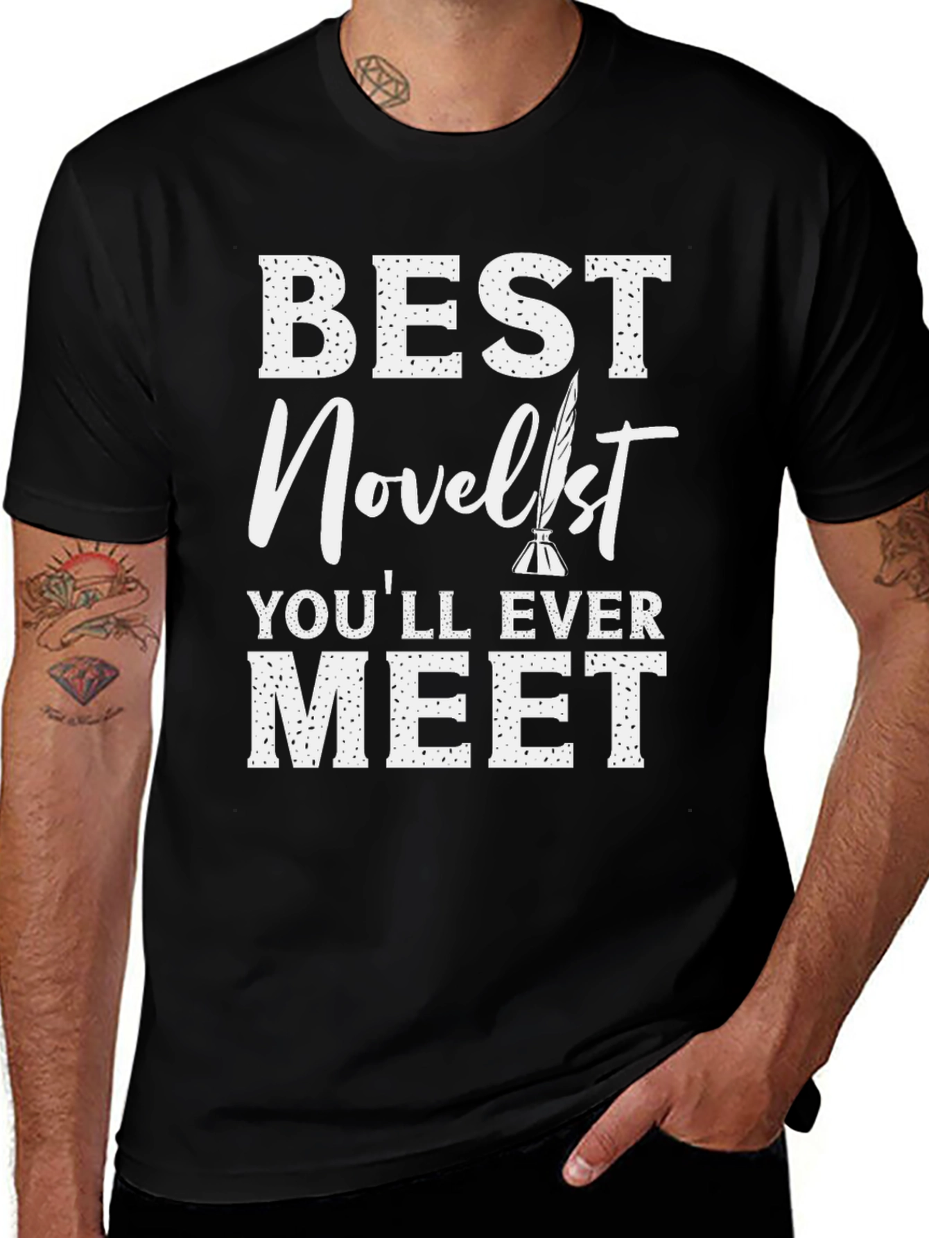 Variant 21 of Best Novelist T-Shirt - Writer Gift