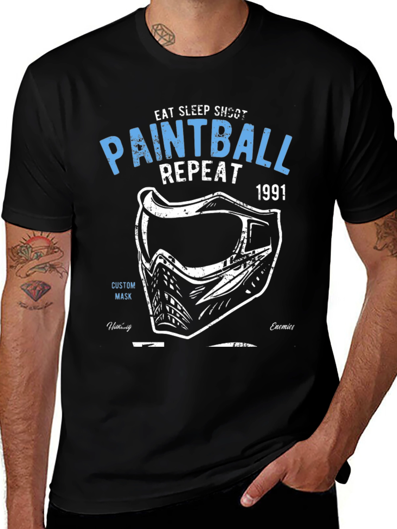 Variant 11 of Paintball Graphic T-Shirt - Eat Sleep Shoot