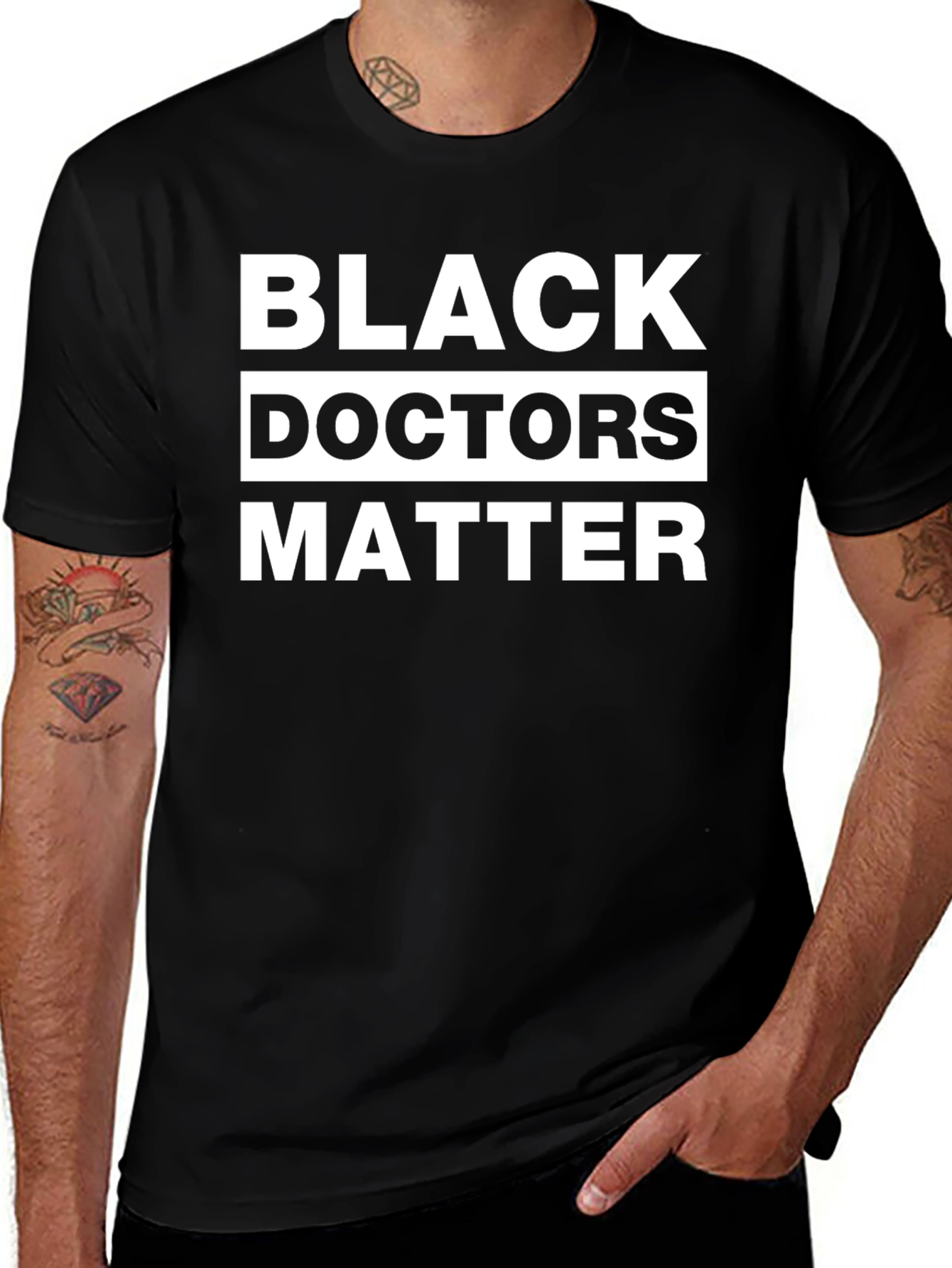 Variant 8 of Black Doctors Matter Graphic T-Shirt