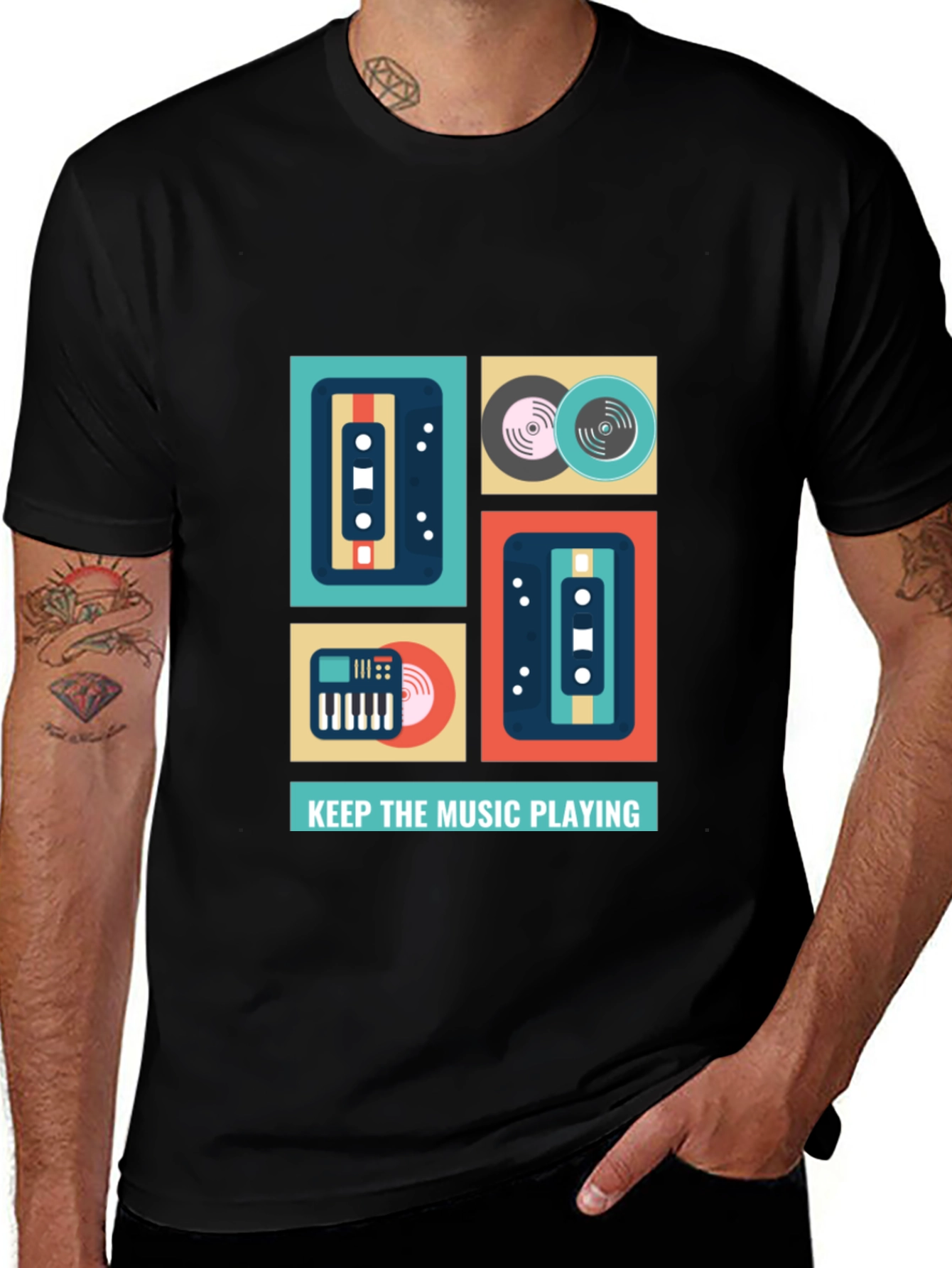 Variant 13 of Keep the Music Playing Graphic T-Shirt