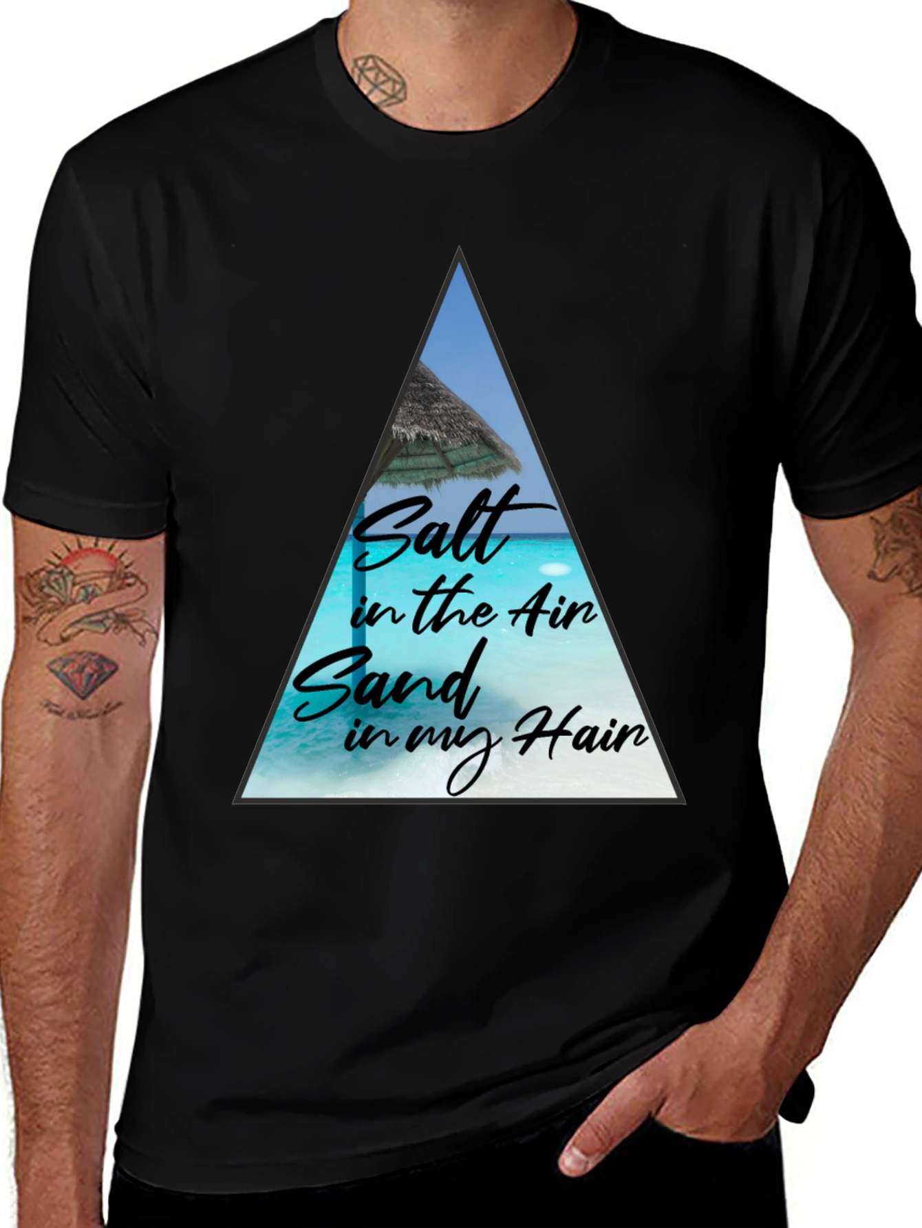 Variant 23 of Salt Air Sand Hair Graphic Tee
