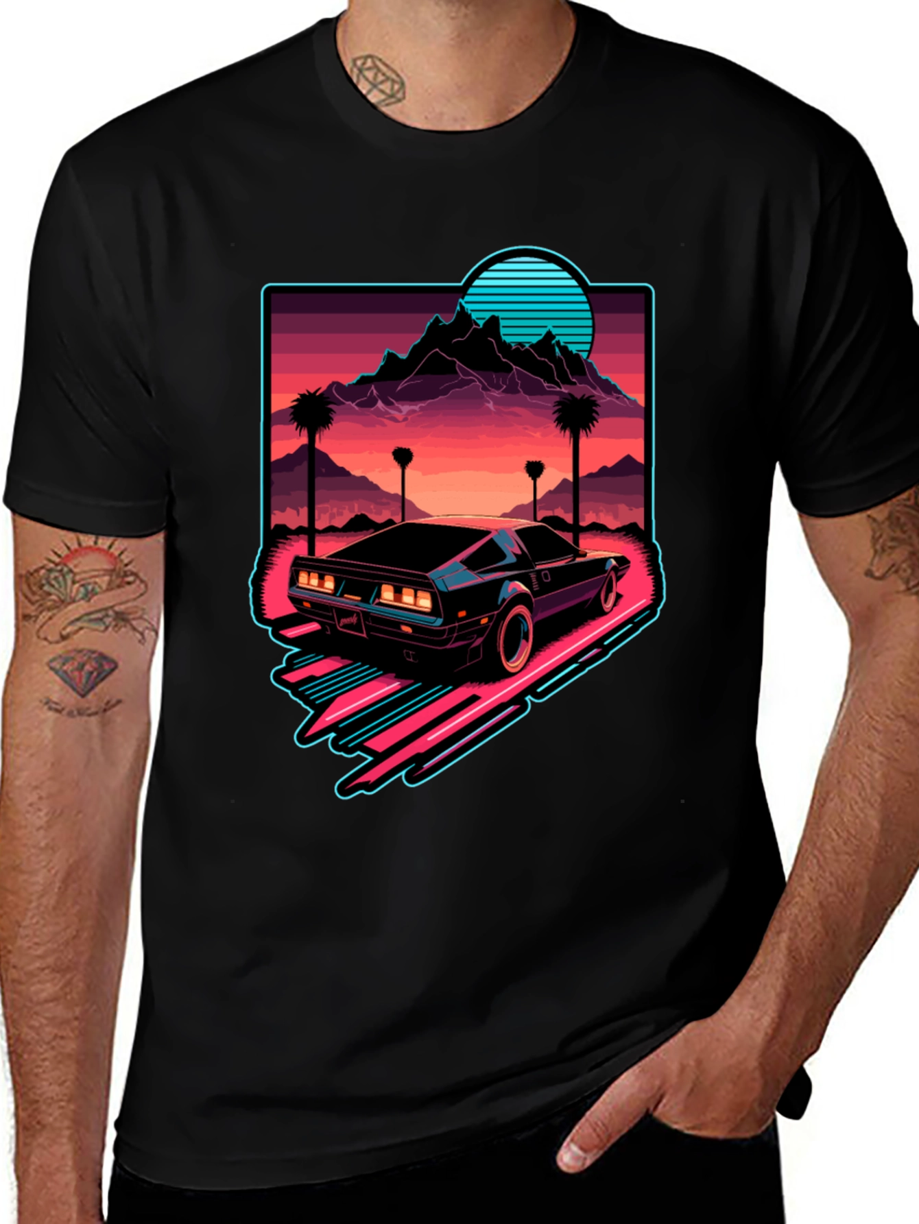 Retro Wave Car Graphic Tee