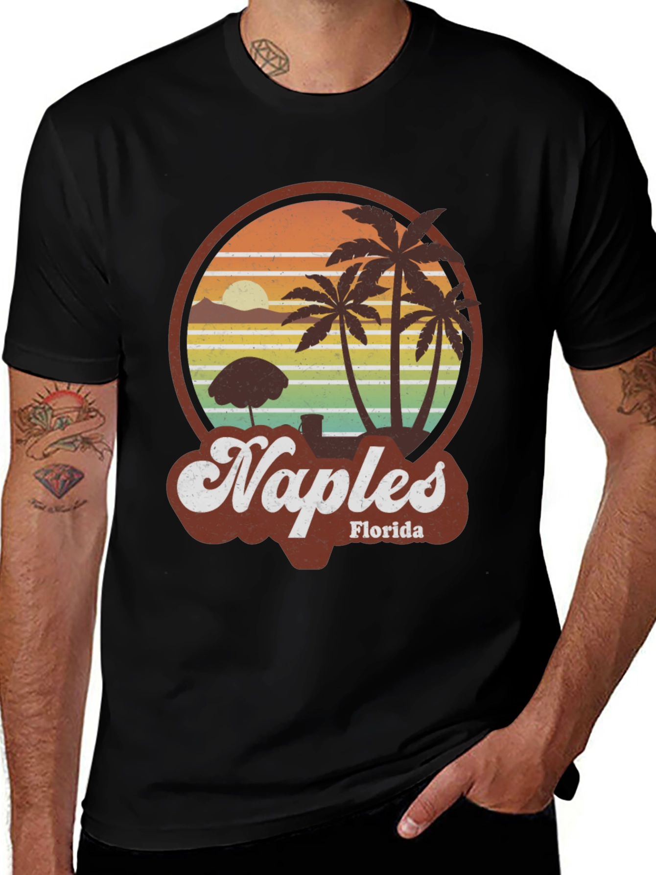 Naples Florida Retro Graphic T-Shirt