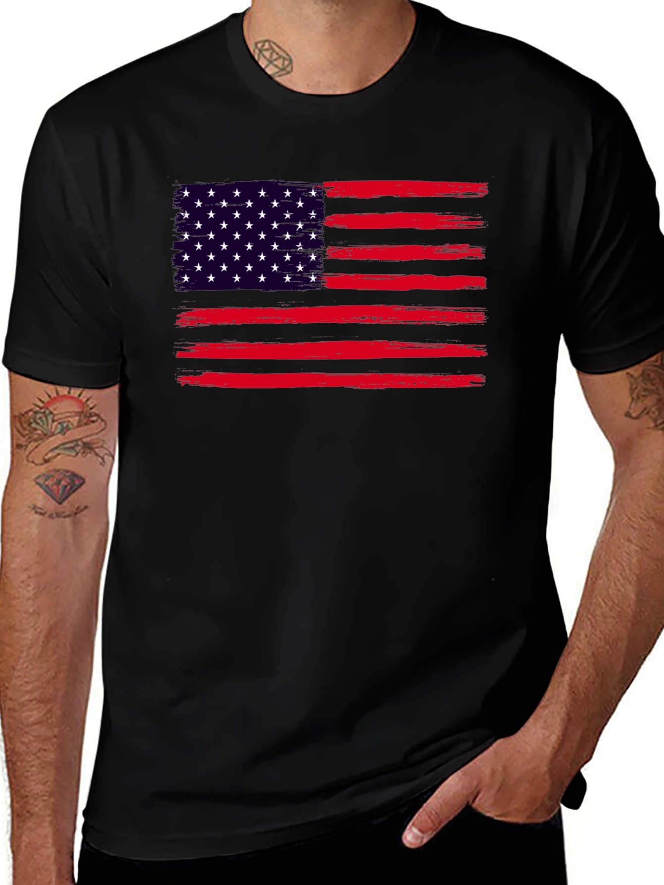 Variant 17 of American Flag Graphic T-Shirt