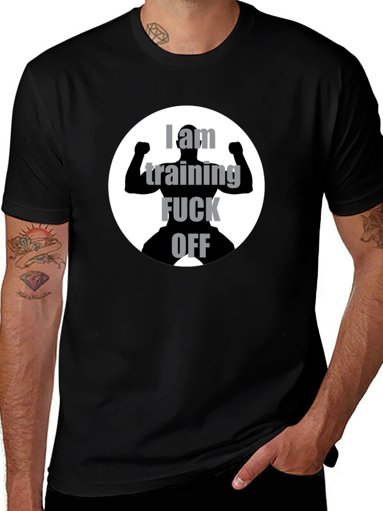 Variant 6 of I am Training - Rude Graphic T-Shirt