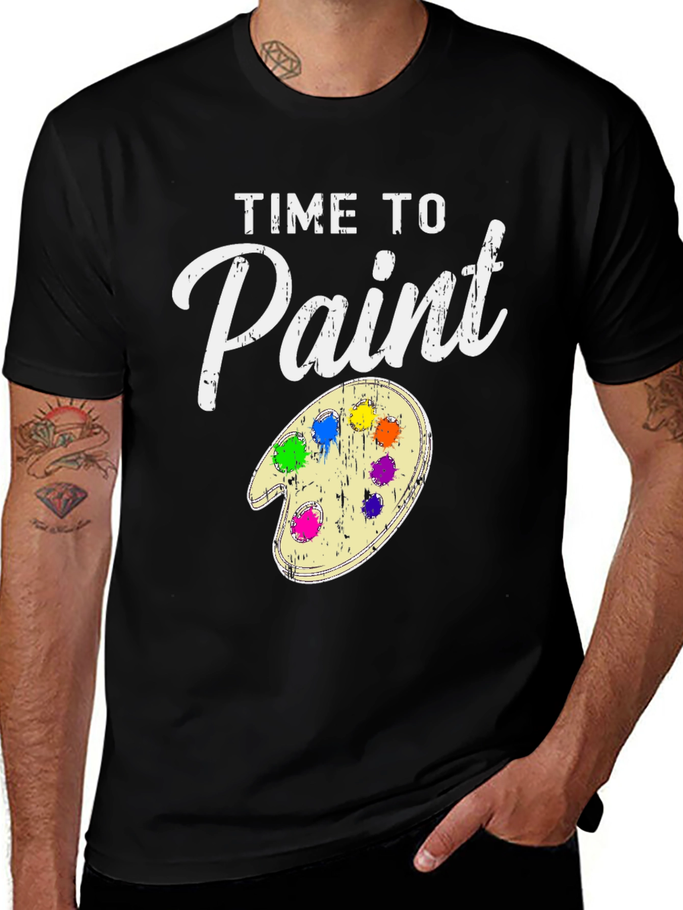 Variant 29 of Time to Paint T-Shirt - Artist Palette Tee