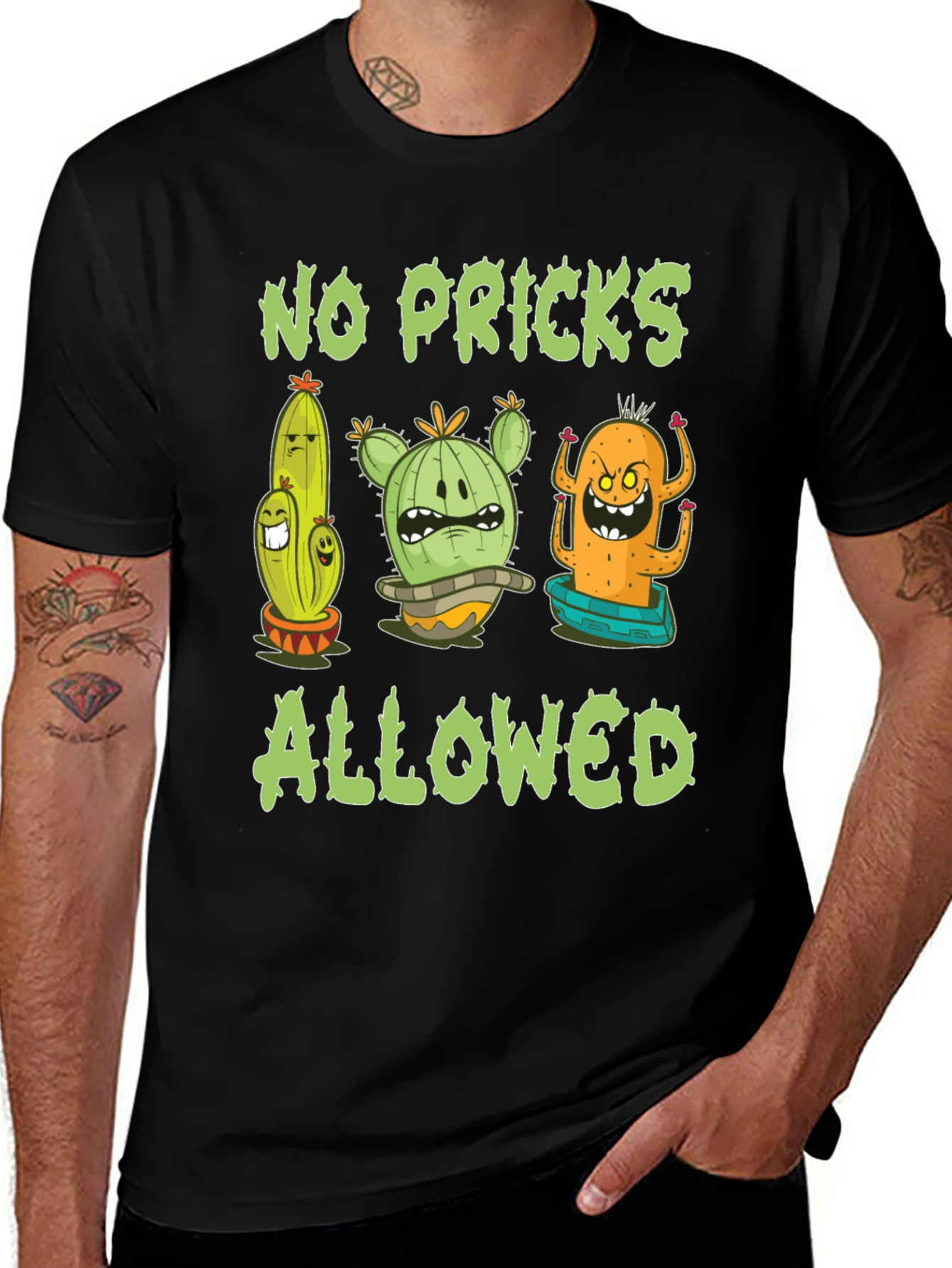 Variant 23 of No Pricks Allowed Cactus Tee