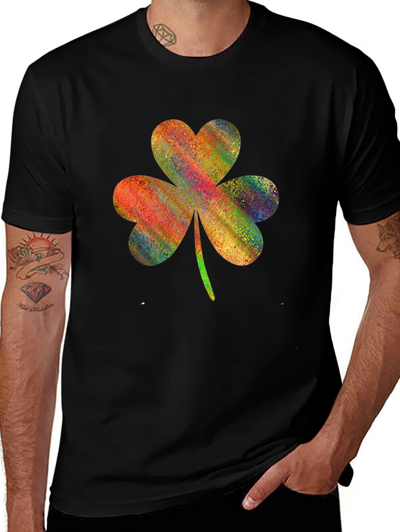 Variant 13 of Colorful Shamrock Graphic T-Shirt