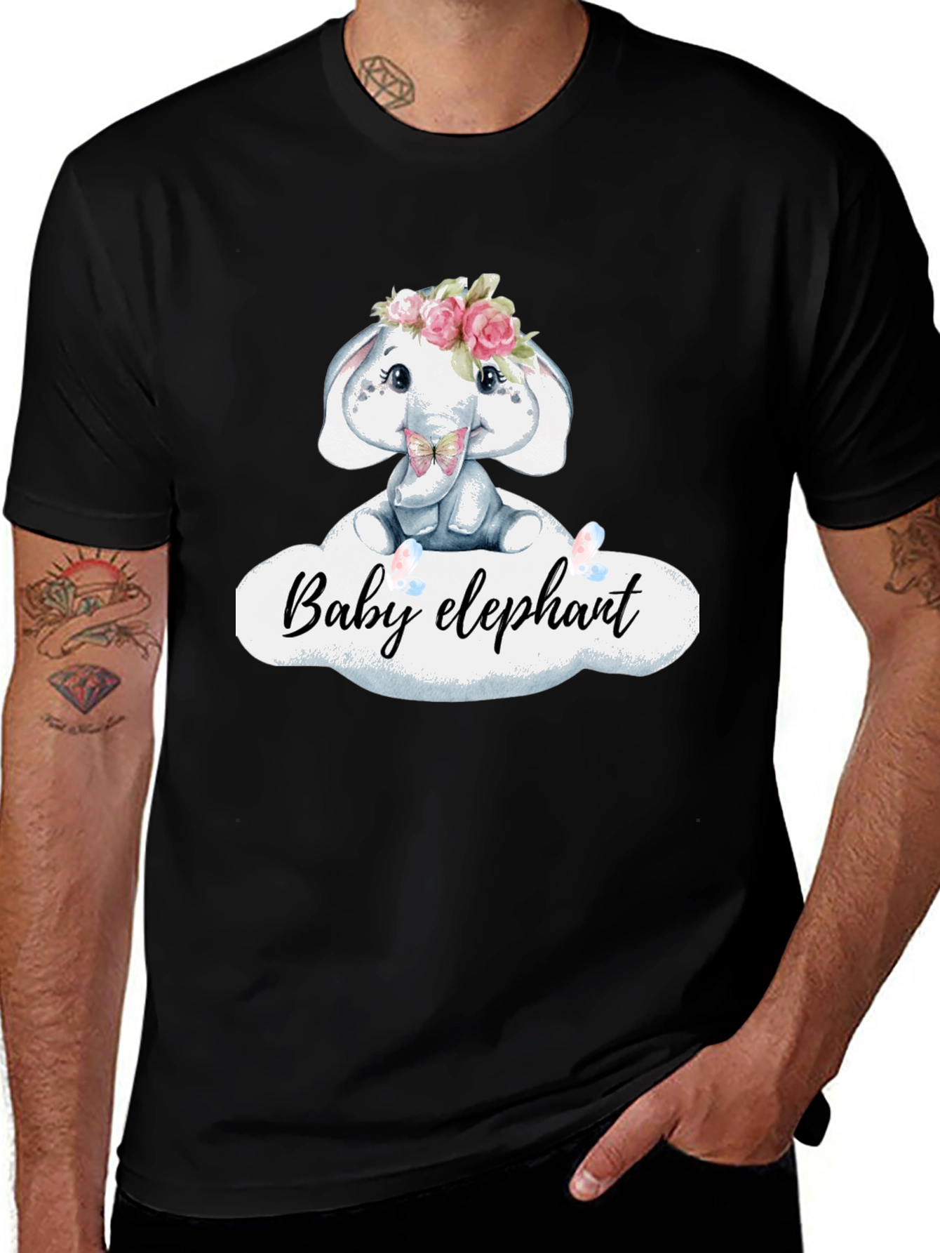 Variant 22 of Cute Baby Elephant T-Shirt