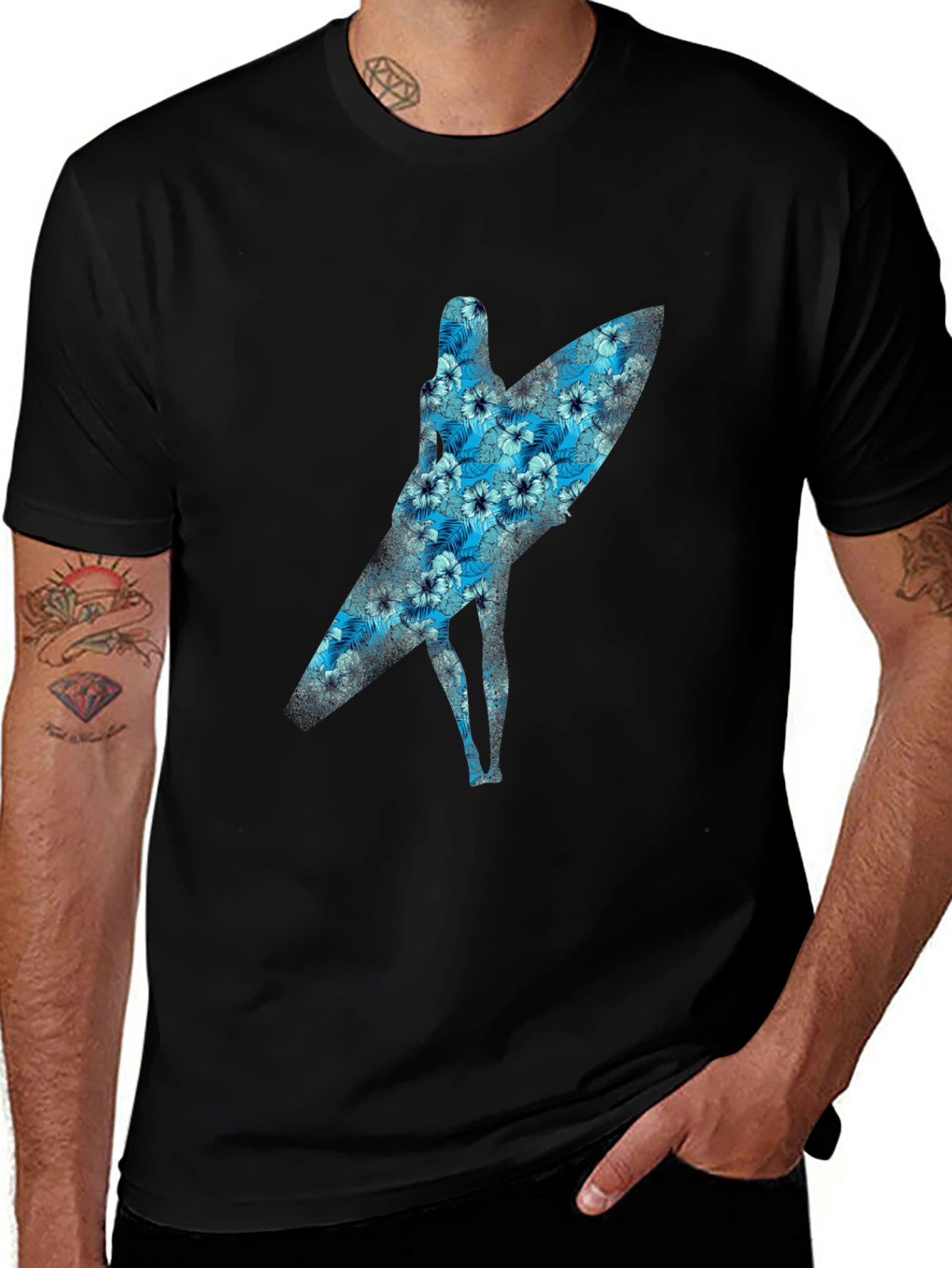 Variant 14 of Floral Surfer Graphic T-Shirt