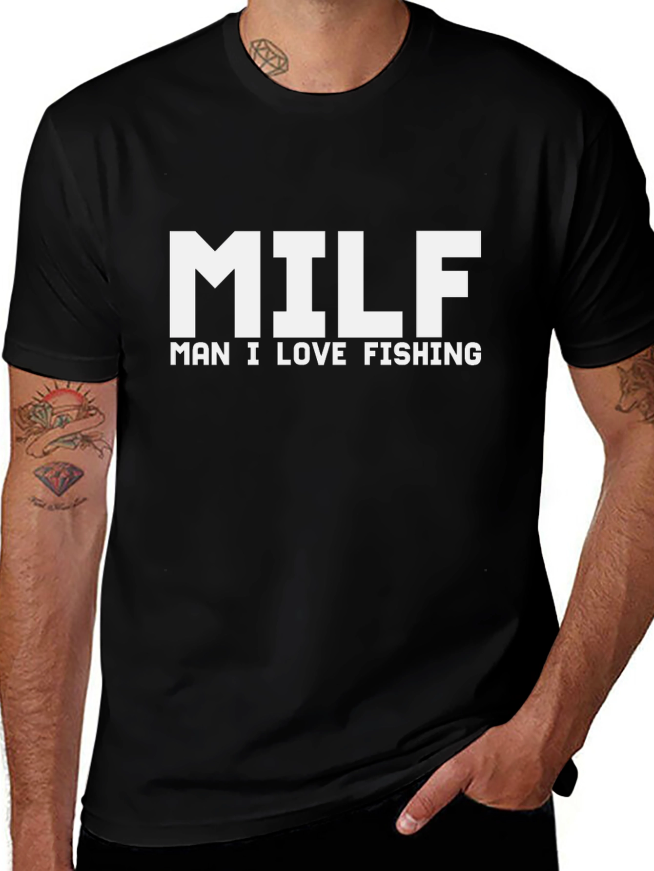 Variant 26 of MILF Man I Love Fishing T-Shirt - Funny Graphic Tee