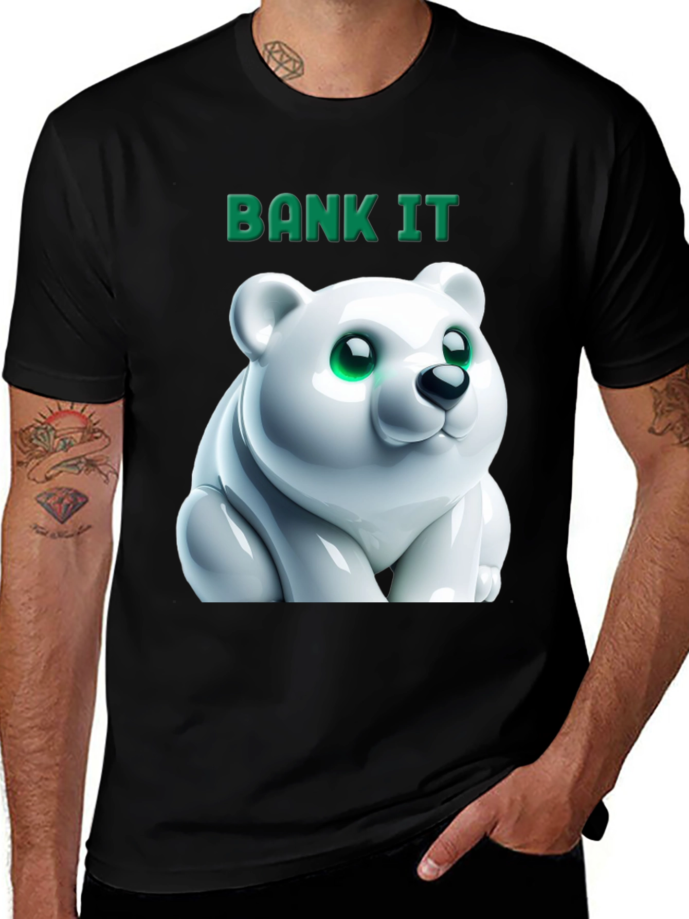 Variant 11 of Bank It Polar Bear Graphic Tee