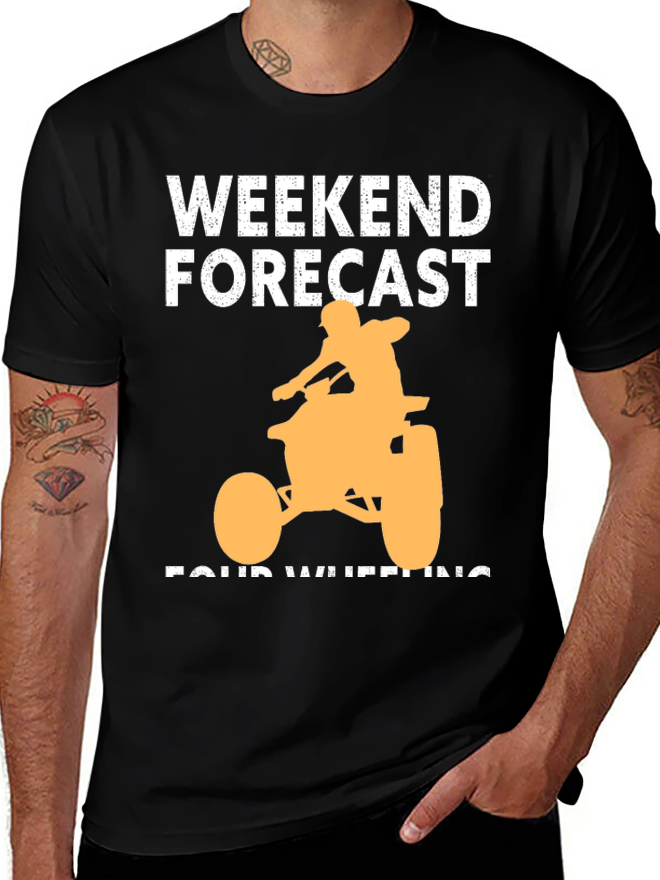 Variant 12 of Weekend Forecast Four Wheeling T-Shirt