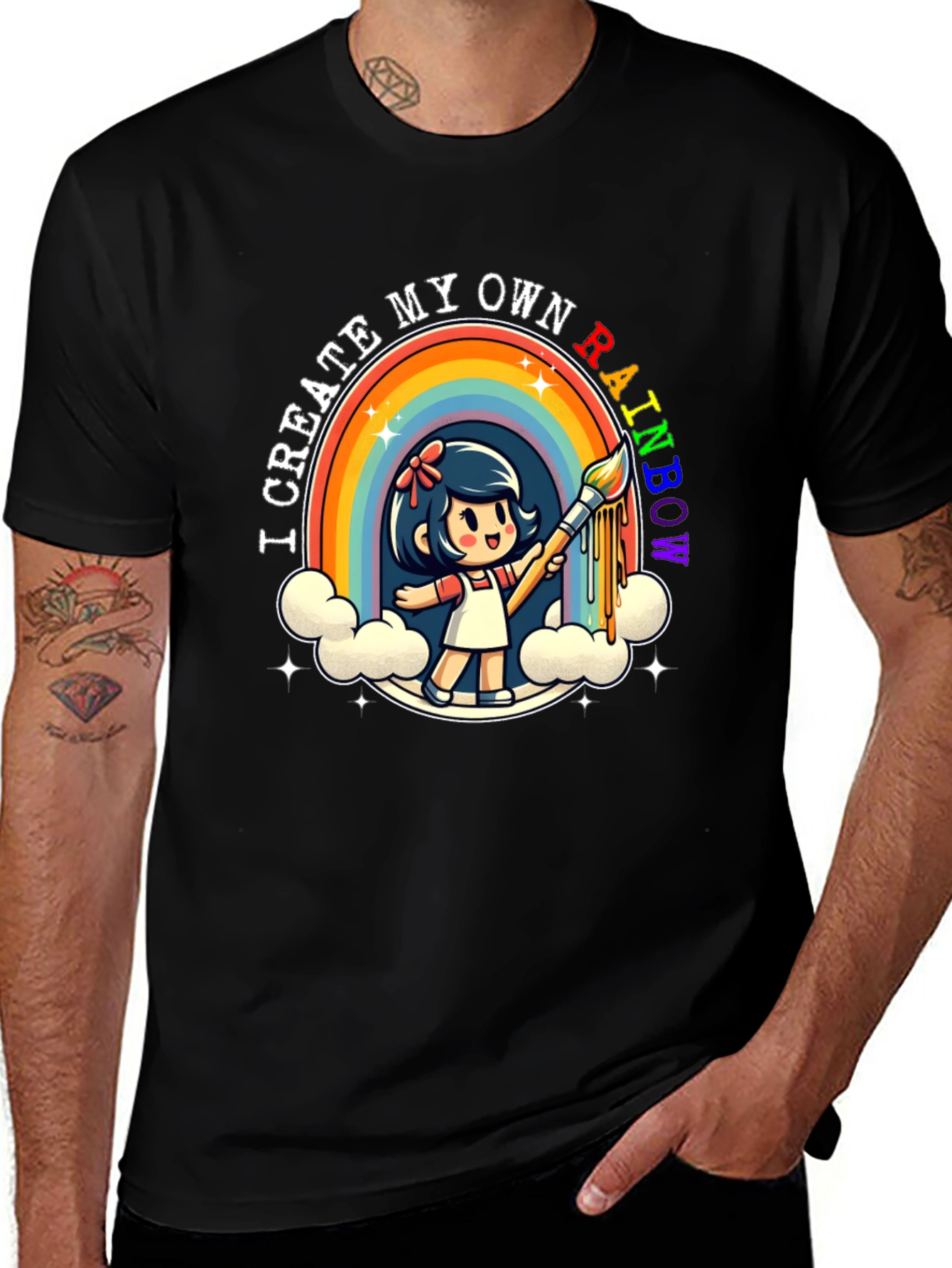 Variant 13 of Create My Own Rainbow T-Shirt