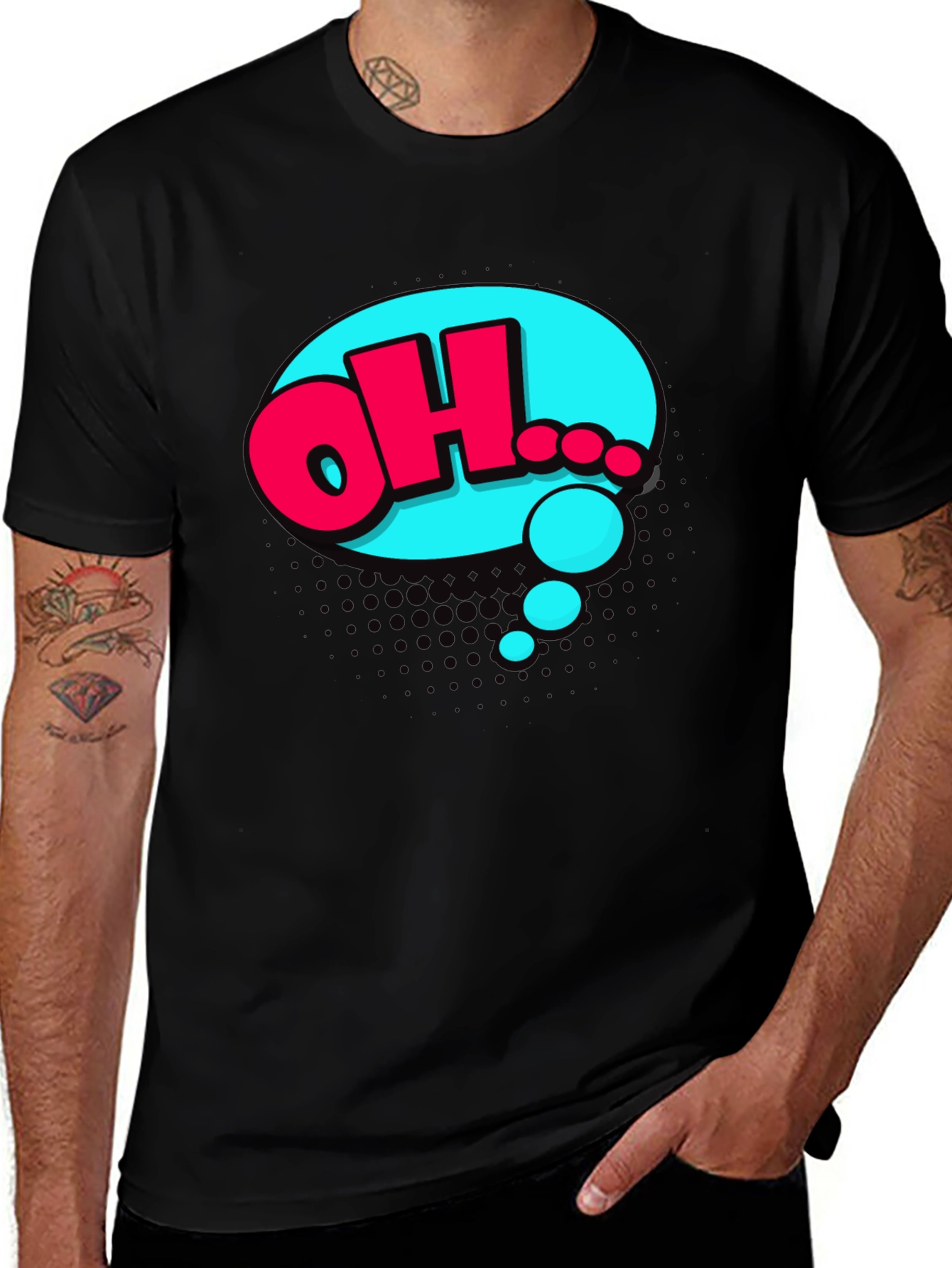 Variant 17 of OH! Comic Book Style Graphic T-Shirt