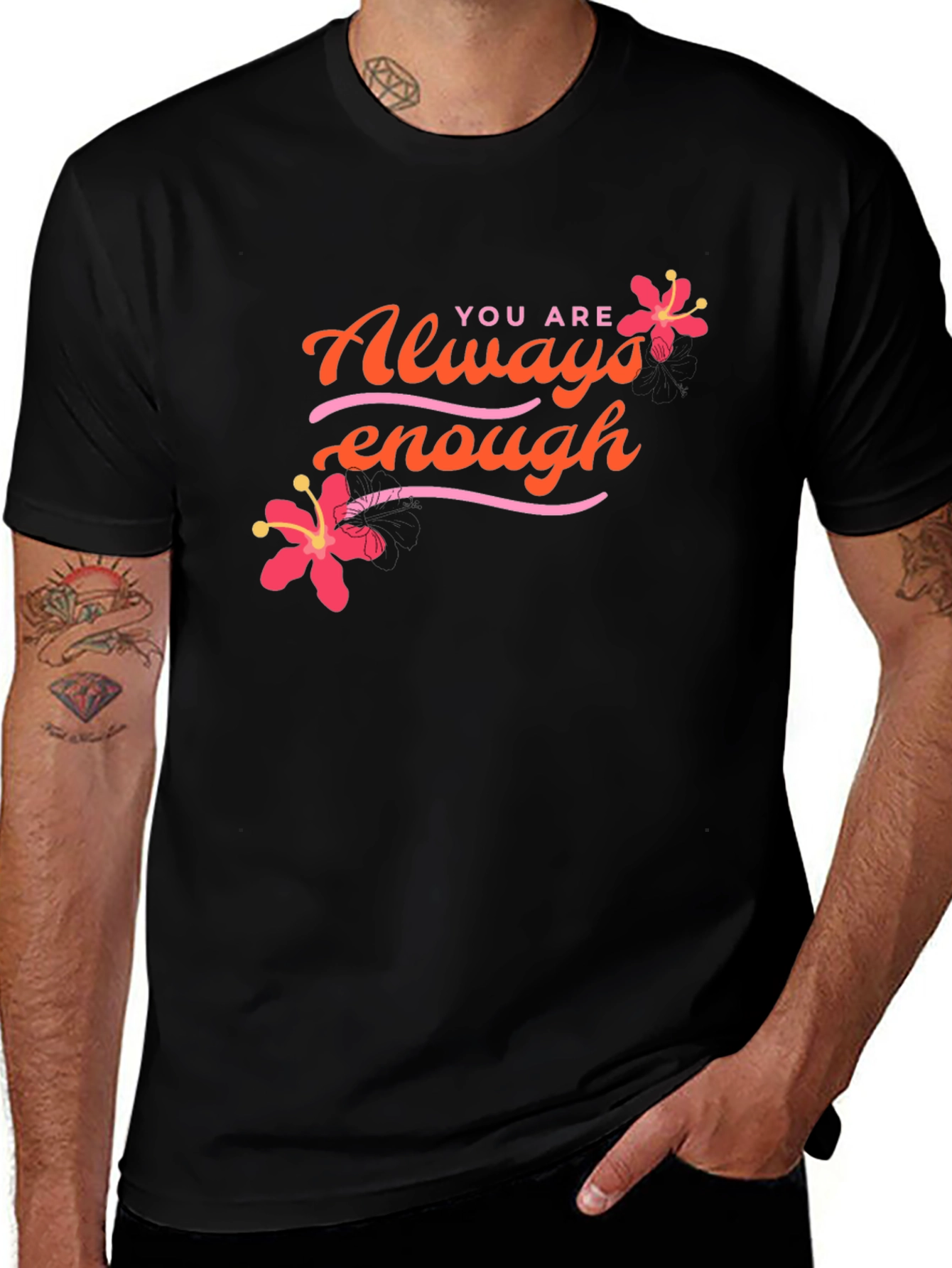 Variant 16 of Always Enough Floral Graphic Tee