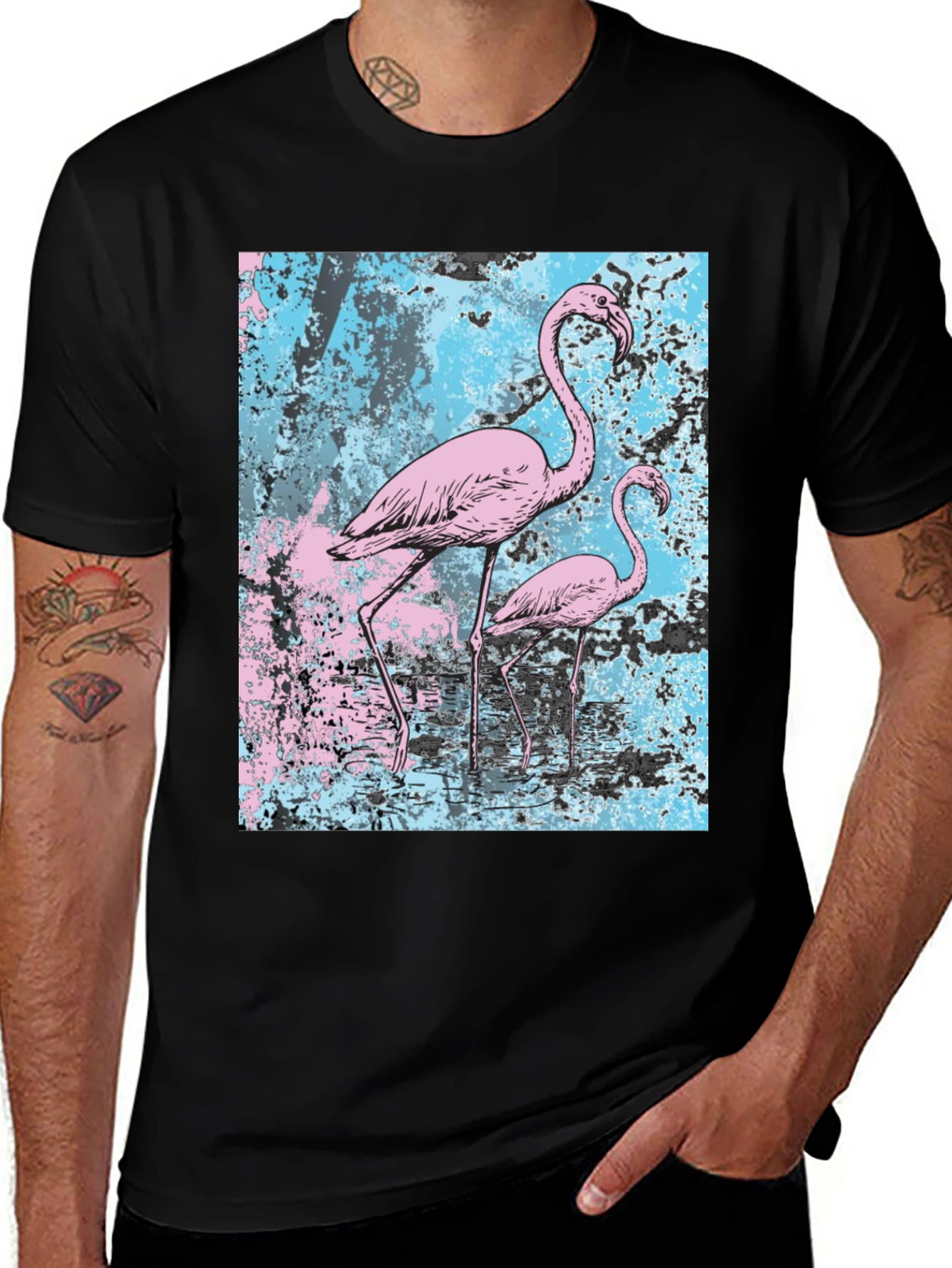 Variant 28 of Flamingo Graphic Tee - Unique Print T-Shirt