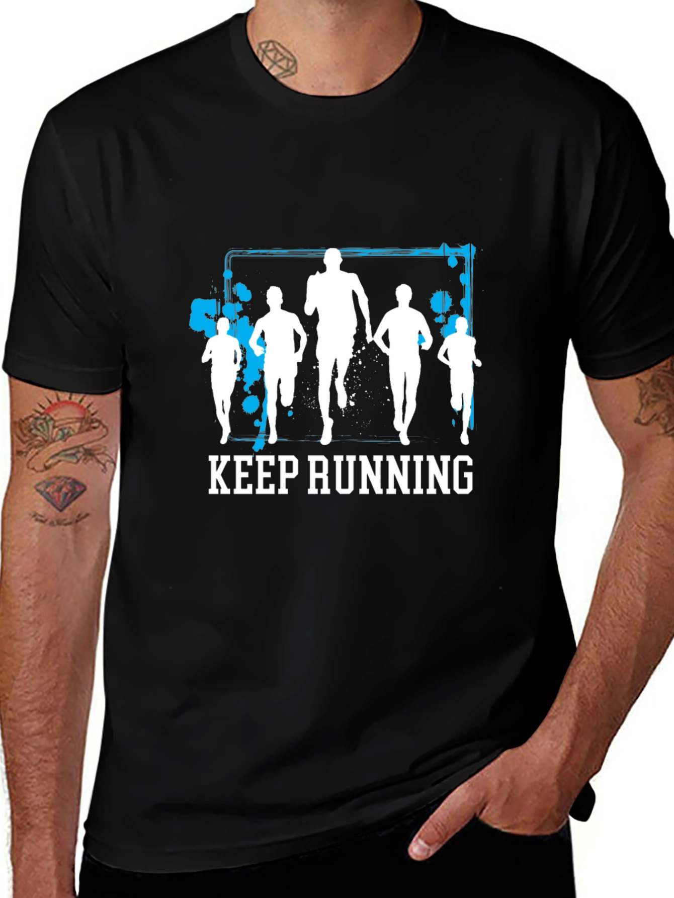 Variant 3 of Keep Running Graphic Print T-Shirt