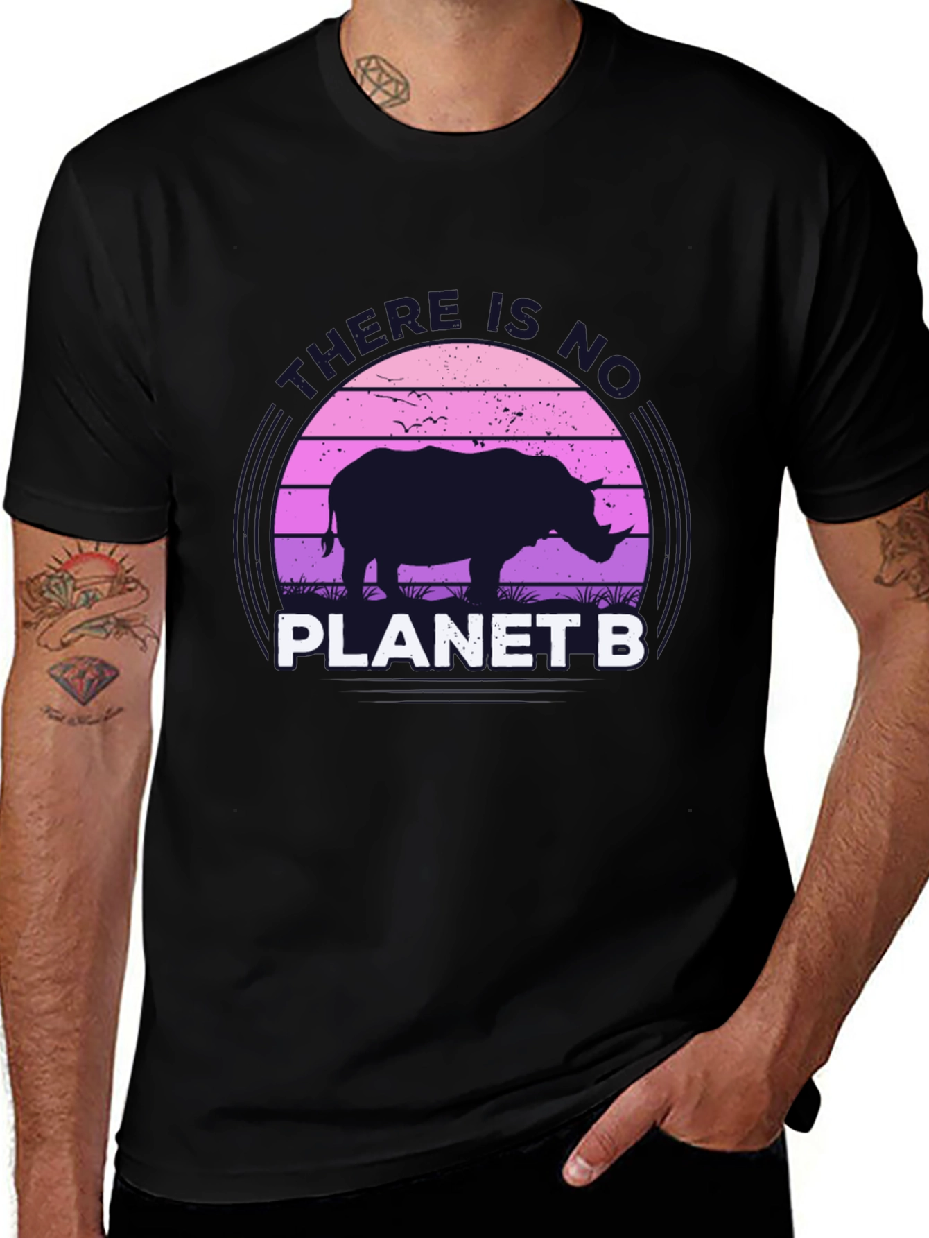 Variant 28 of No Planet B Rhino Graphic T-Shirt