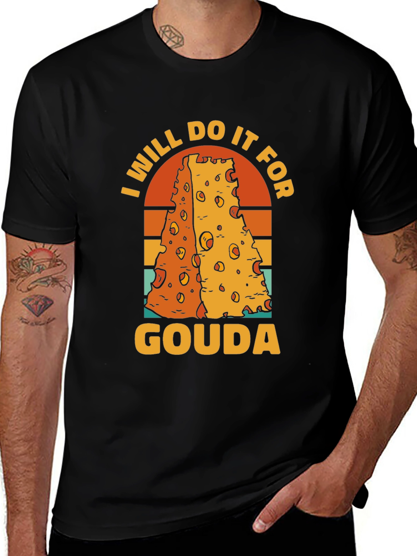 I Will Do It For Gouda T-Shirt - Cheese Lover Gift
