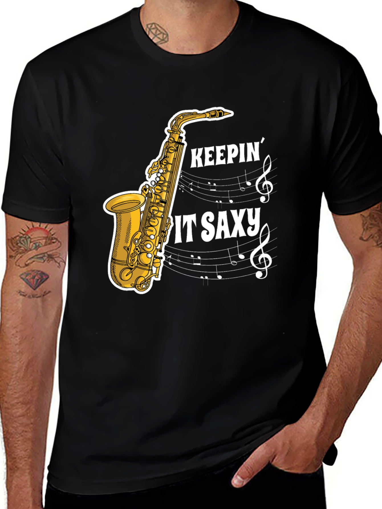 Variant 6 of Keepin' it Saxy Graphic T-Shirt