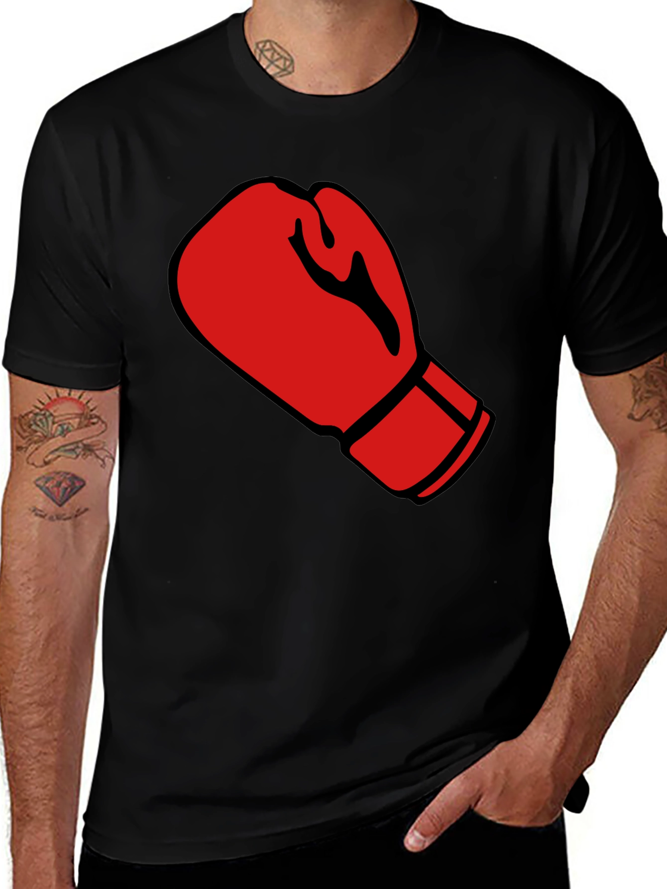 Variant 24 of Boxing Glove Graphic Tee - Stylish Comfort