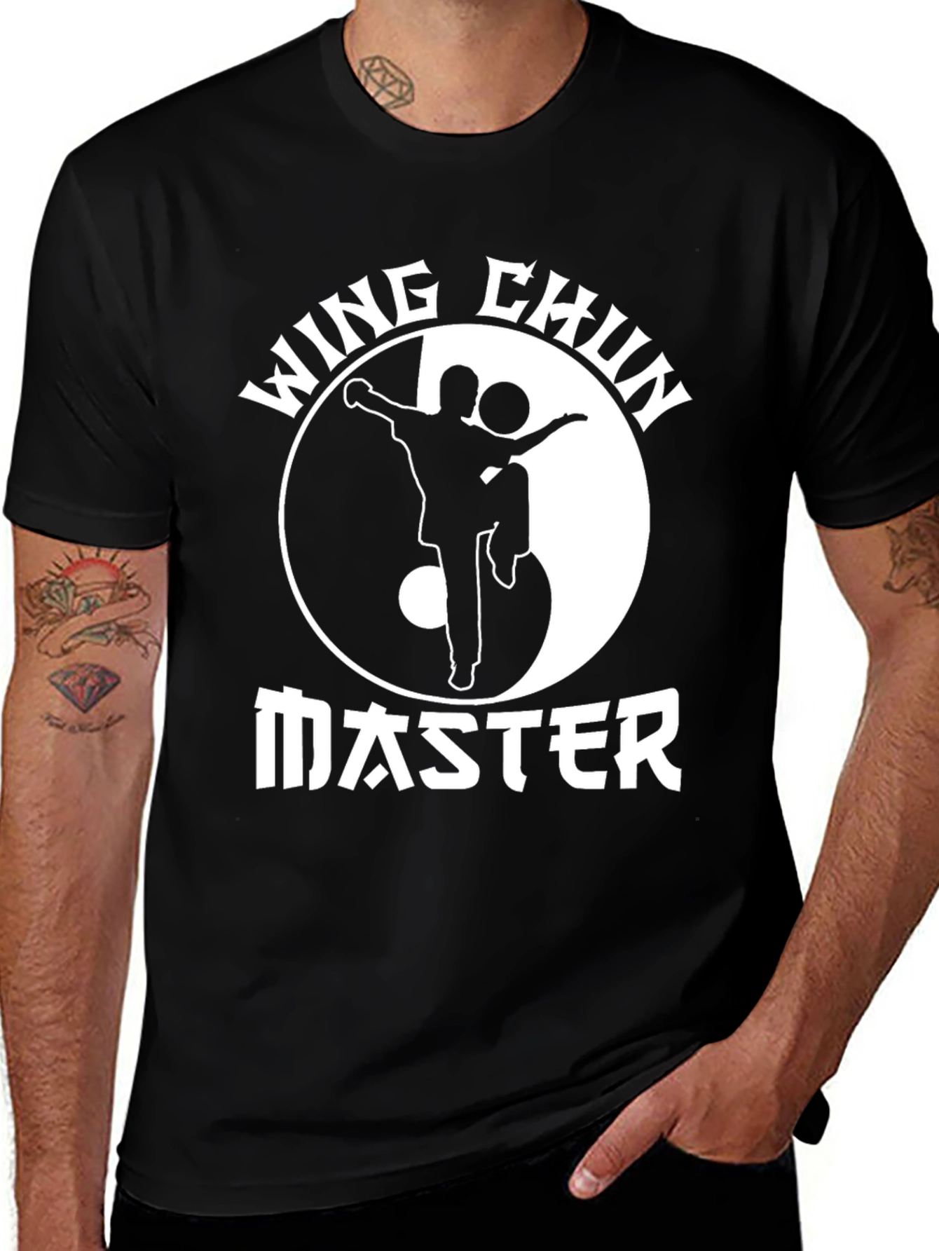 Wing Chun Master Yin Yang Graphic T-Shirt