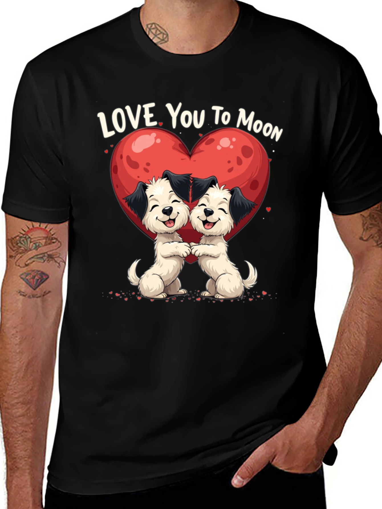 Variant 20 of Love You To Moon Dogs T-Shirt