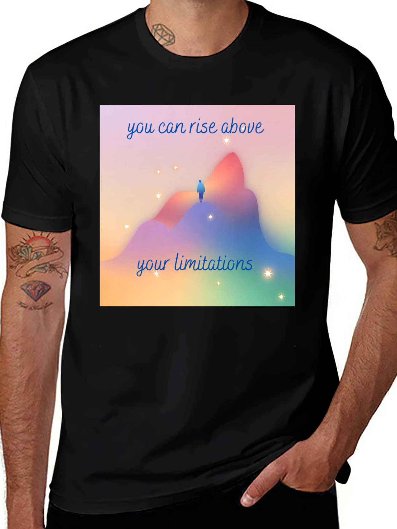 Variant 25 of Motivational T-Shirt: Rise Above Limitations