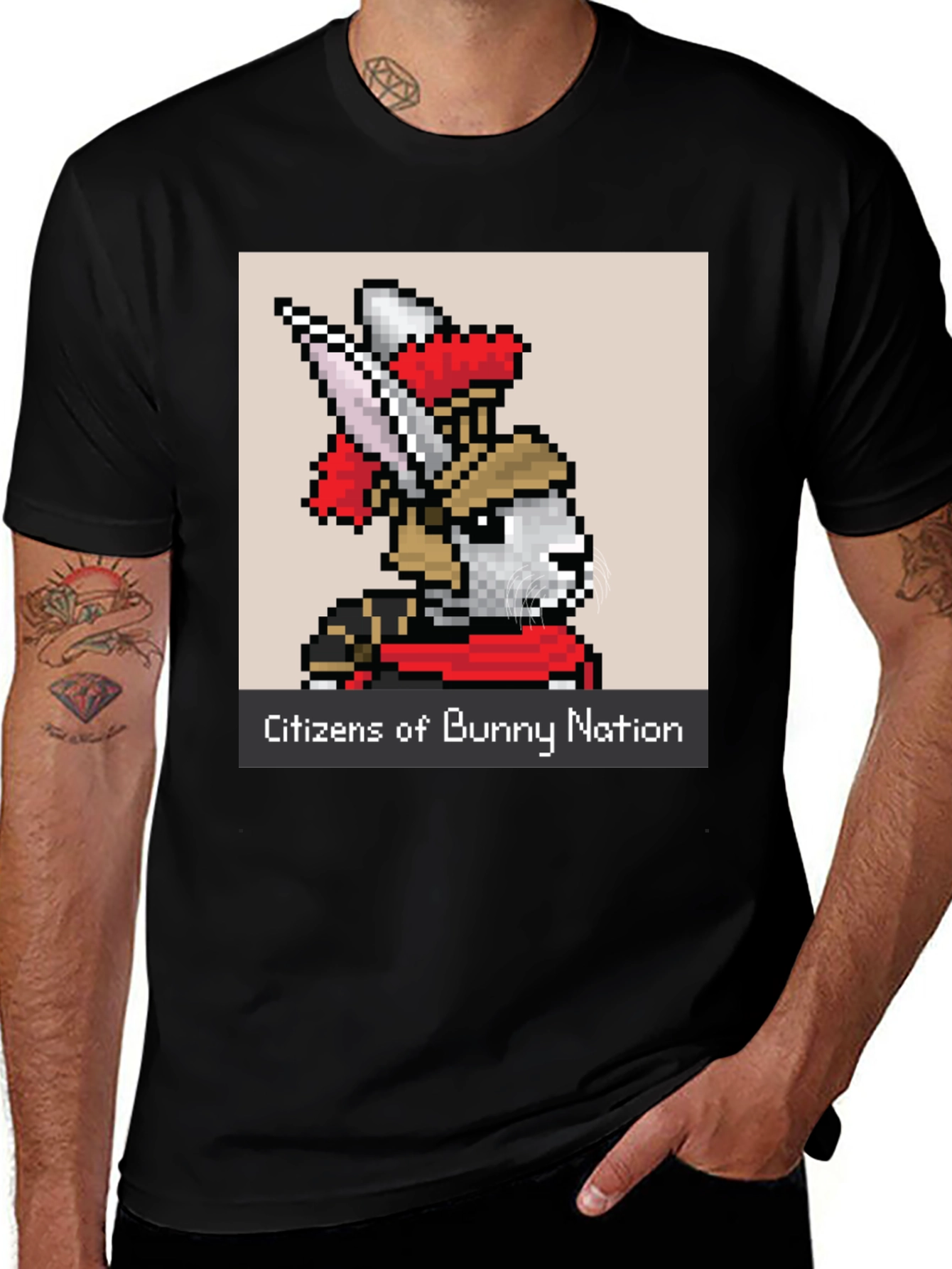 Citizens of Bunny Nation Black T-Shirt