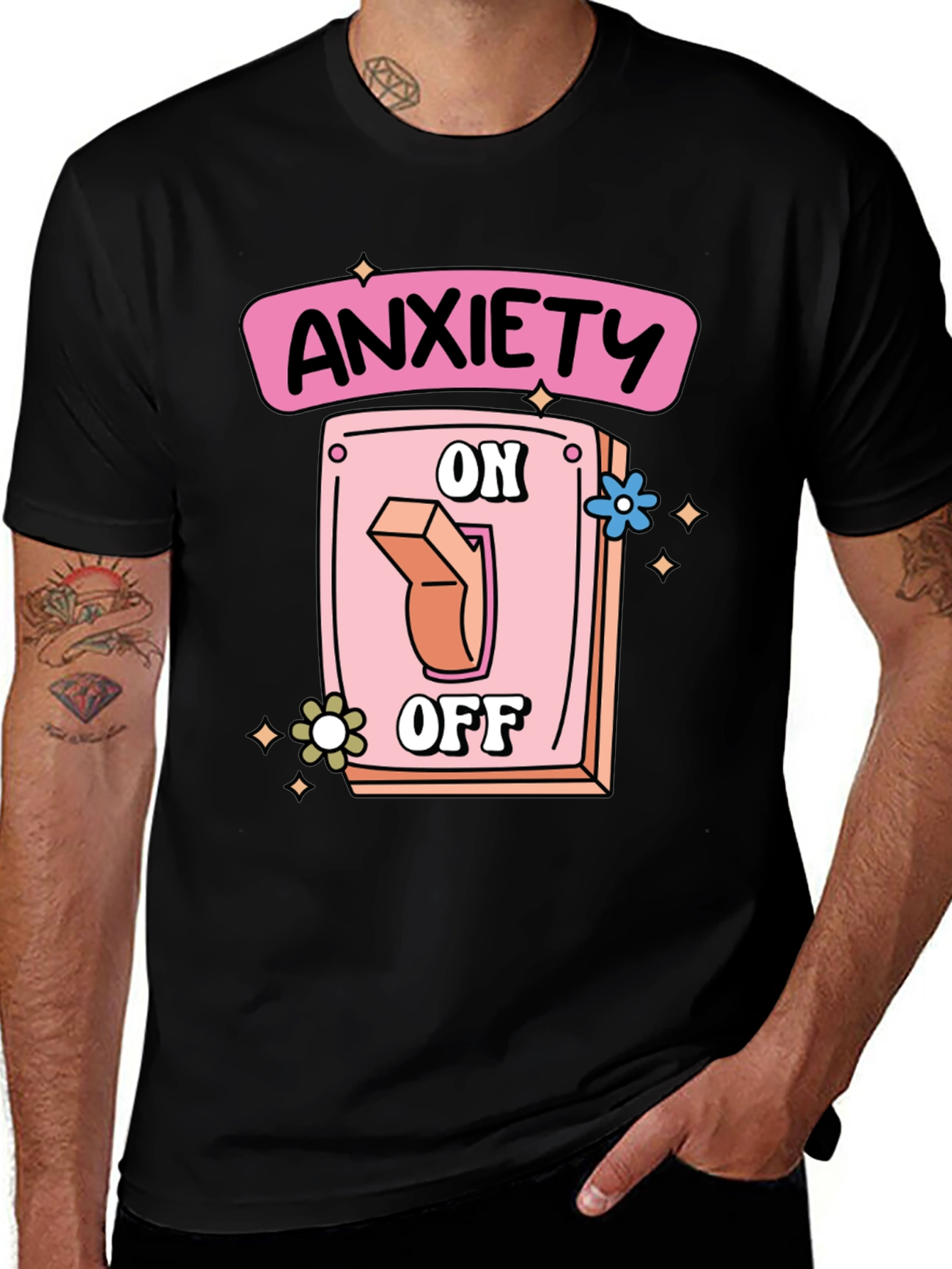 Variant 13 of Anxiety On/Off Graphic Tee