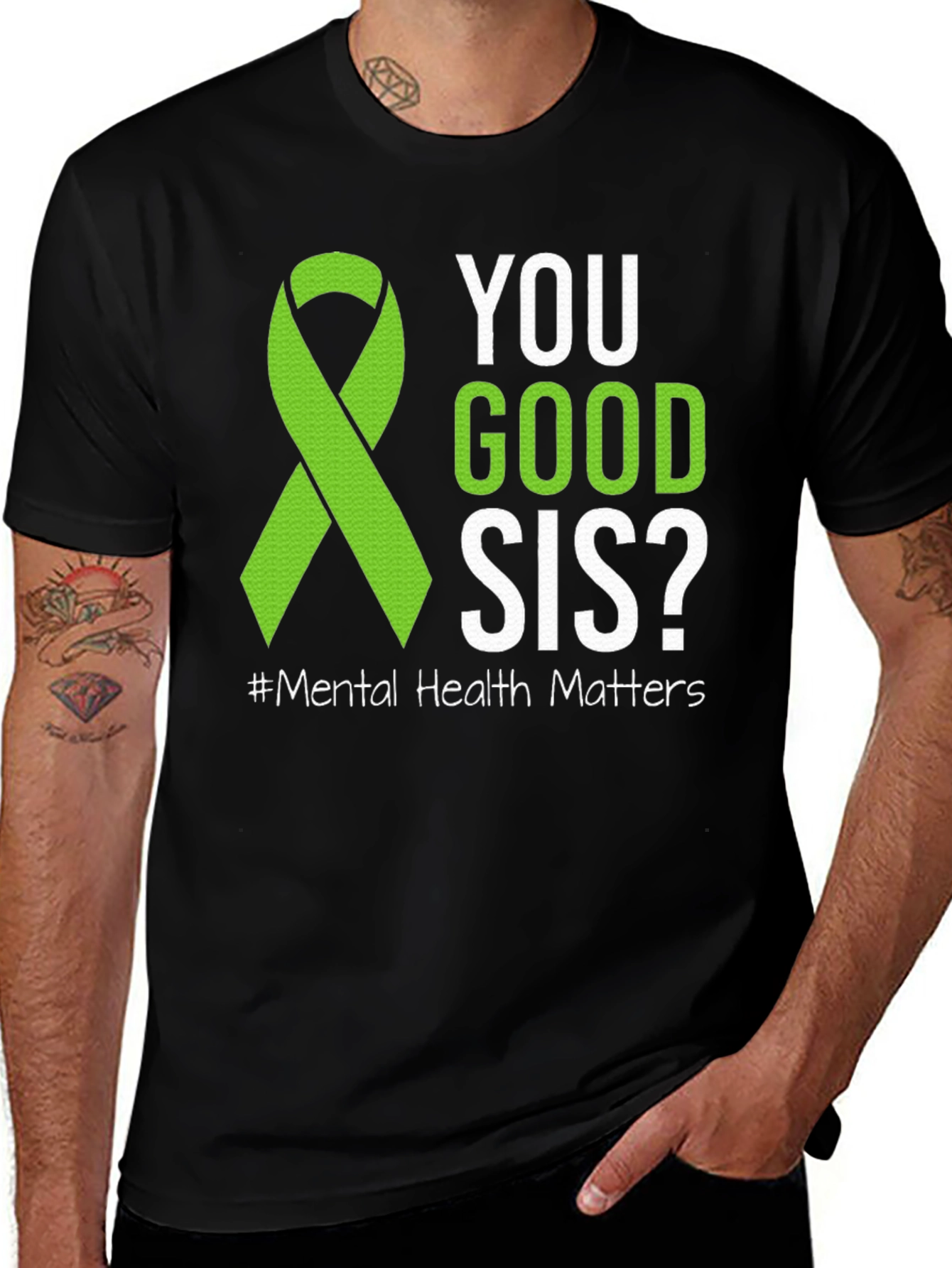 Variant 22 of You Good Sis? Mental Health Awareness T-Shirt