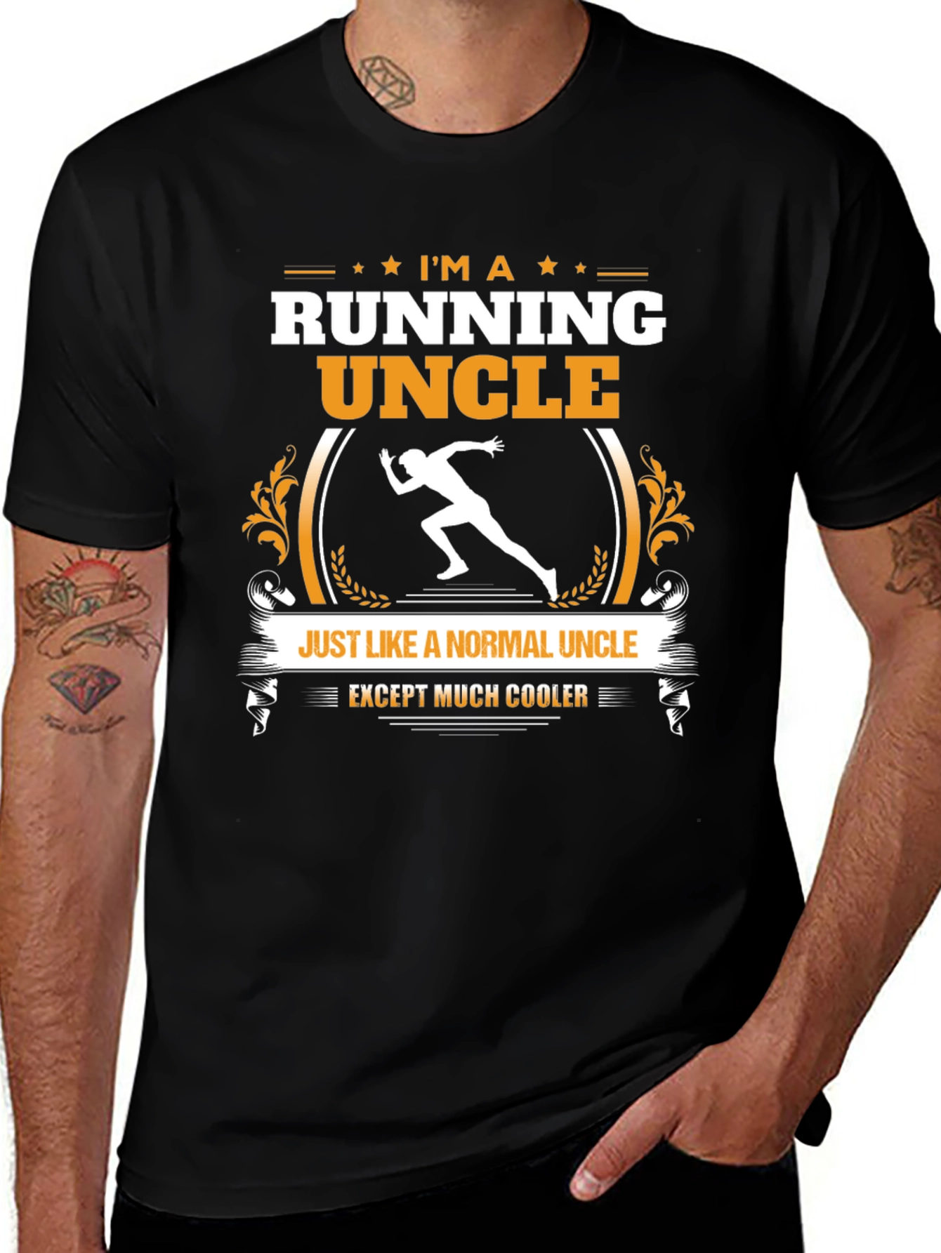 Variant 30 of Running Uncle T-Shirt - Cool Uncle Gift