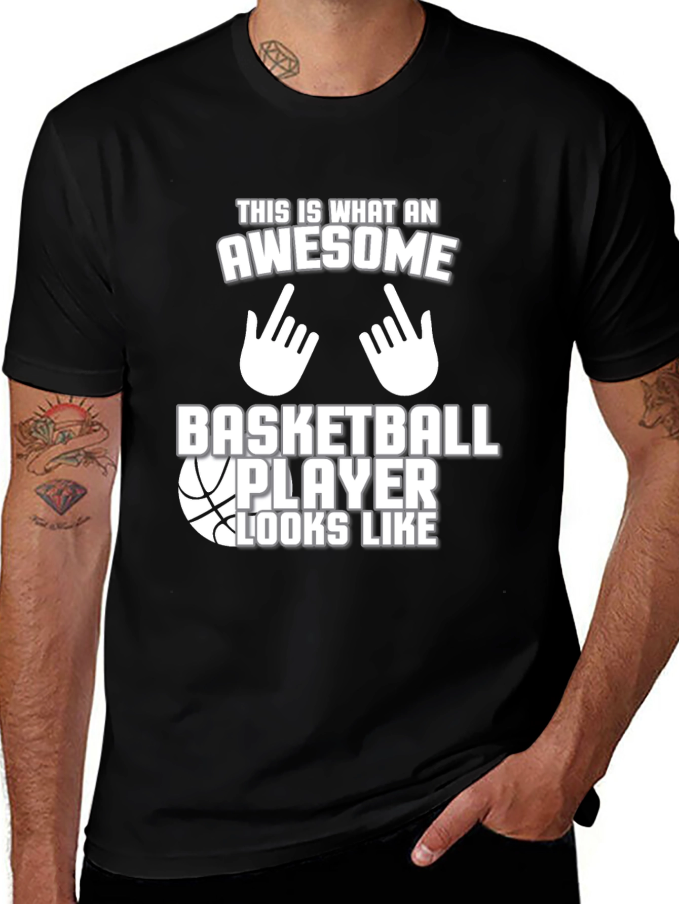 Variant 26 of Awesome Basketball Player Graphic Tee