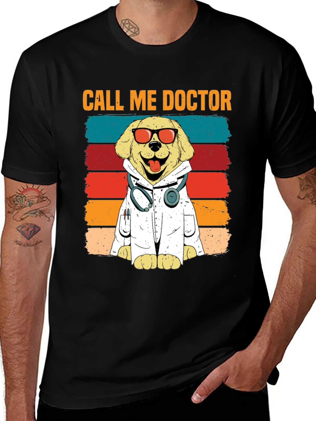 Variant 9 of Call Me Doctor Dog T-Shirt