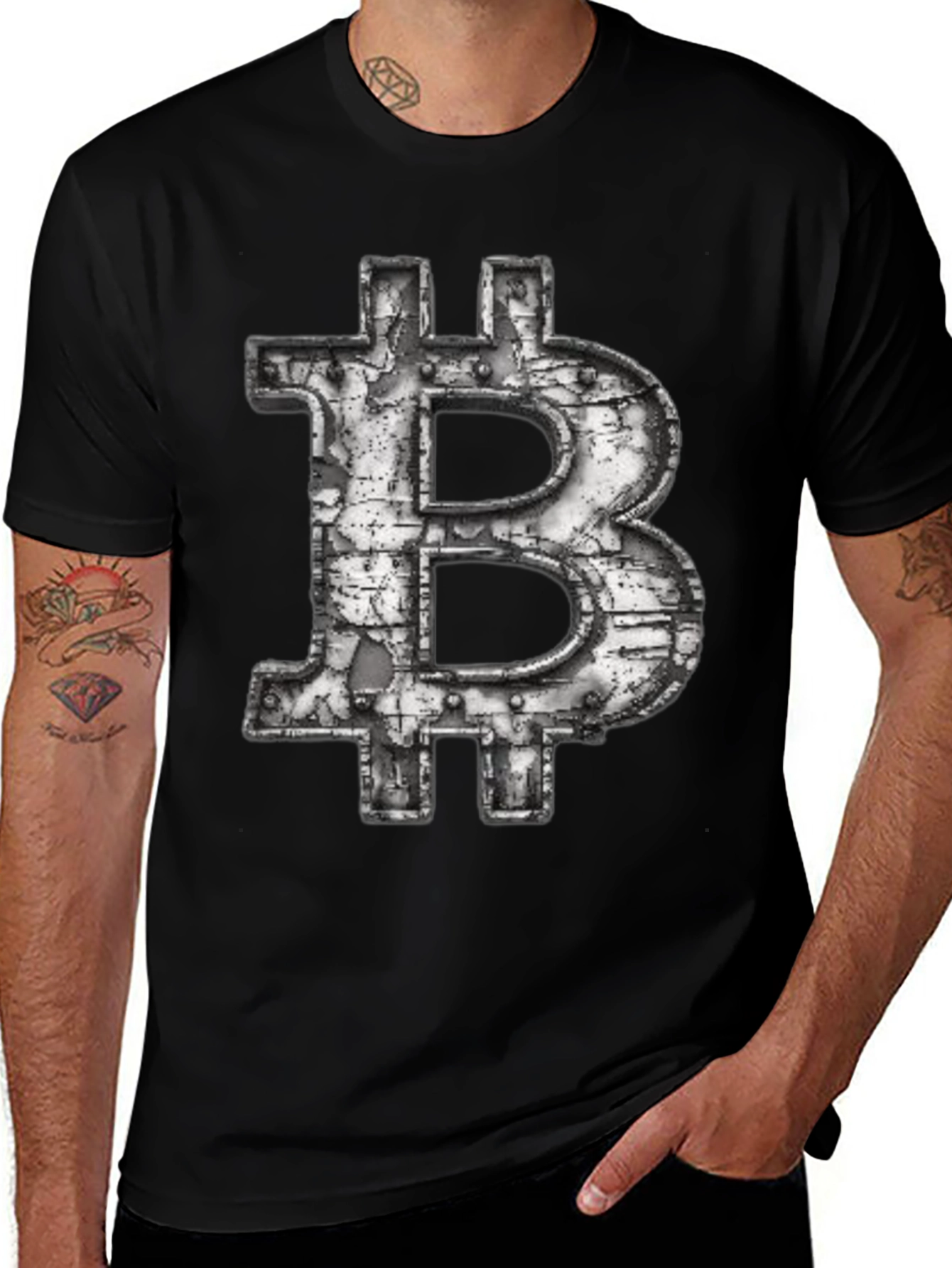 Bitcoin Graphic Tee - Crypto Style Black T-Shirt