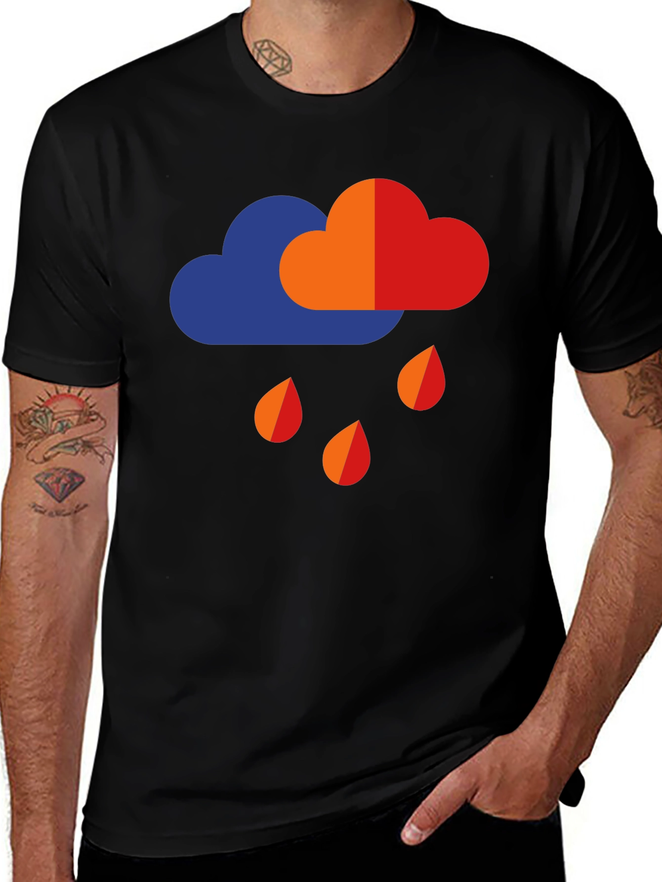 Variant 5 of Rain Cloud Graphic T-Shirt - Weather Tee