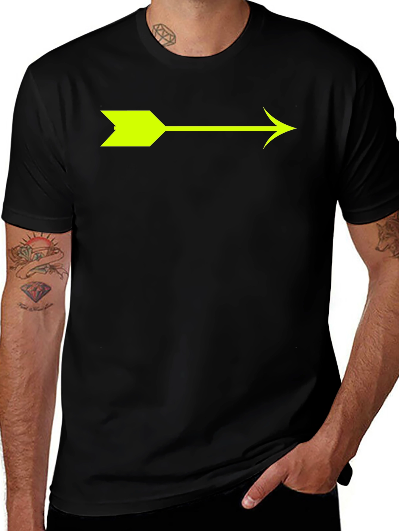 Variant 10 of Arrow Graphic T-Shirt - Modern Minimalist Design